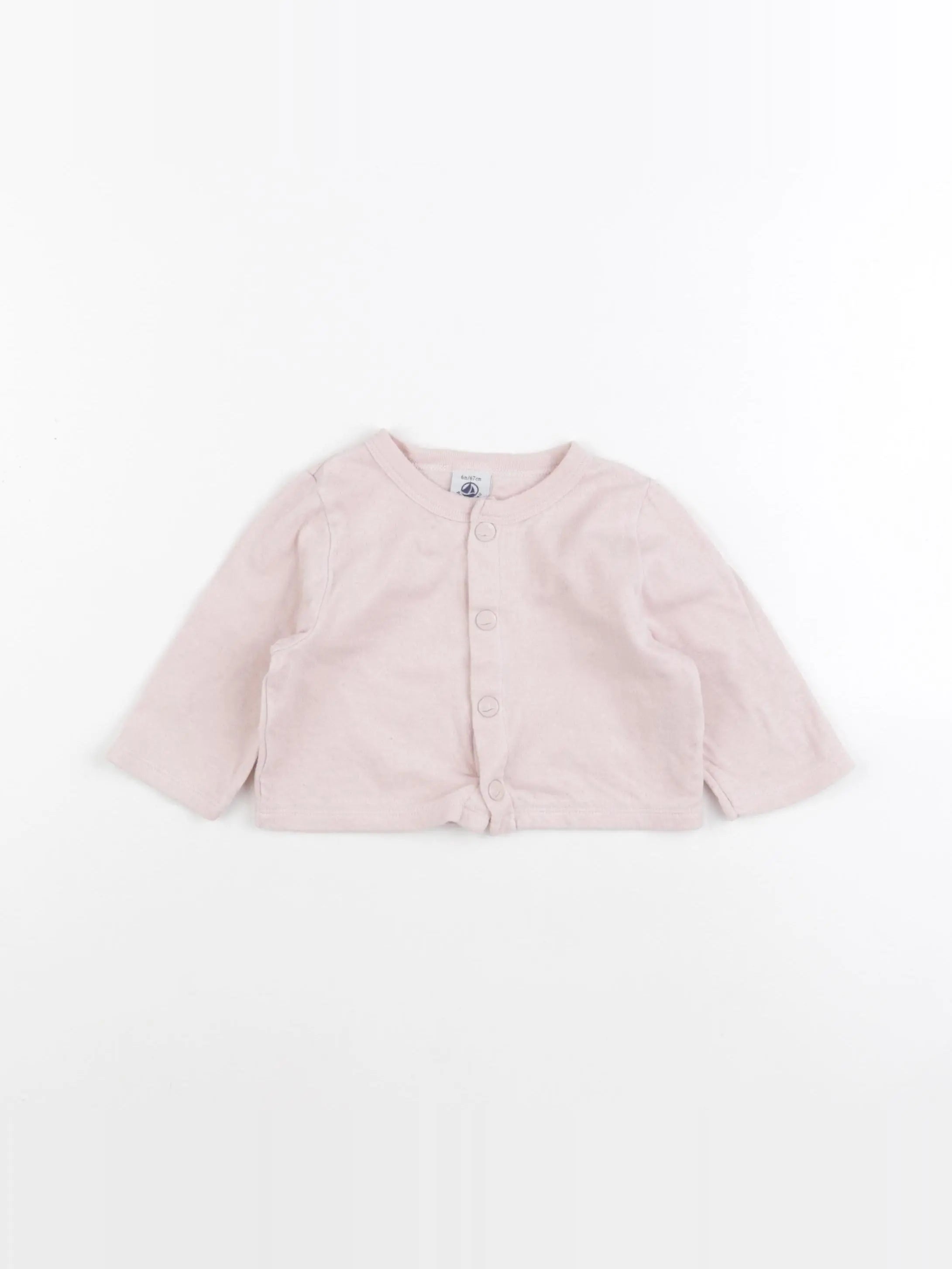 Petit Bateau - tee-shirt rose - 6 mois