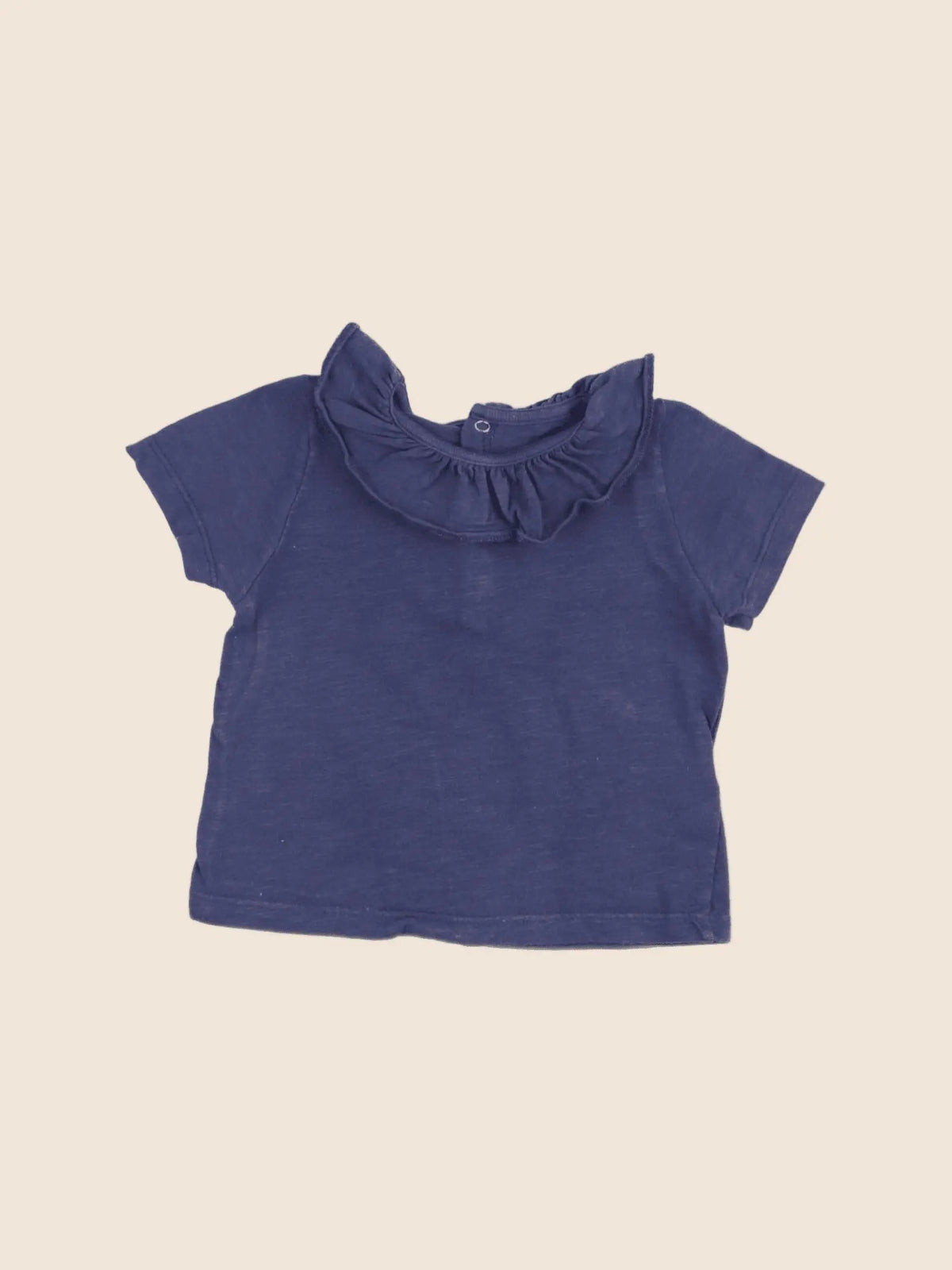 Petit Bateau - tee-shirt bleu - 6 mois