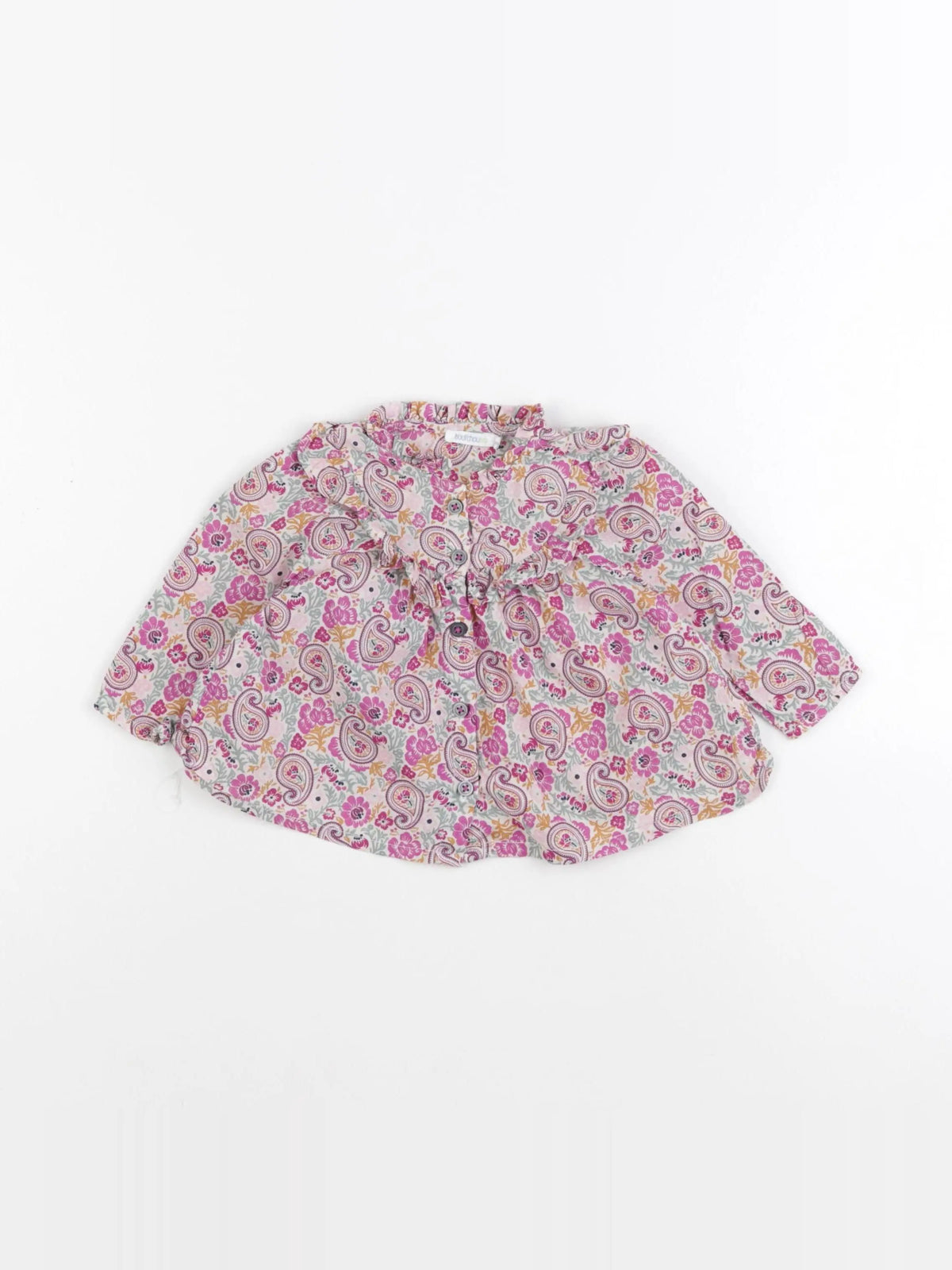 Boutchou - blouse multicolore - 6 mois
