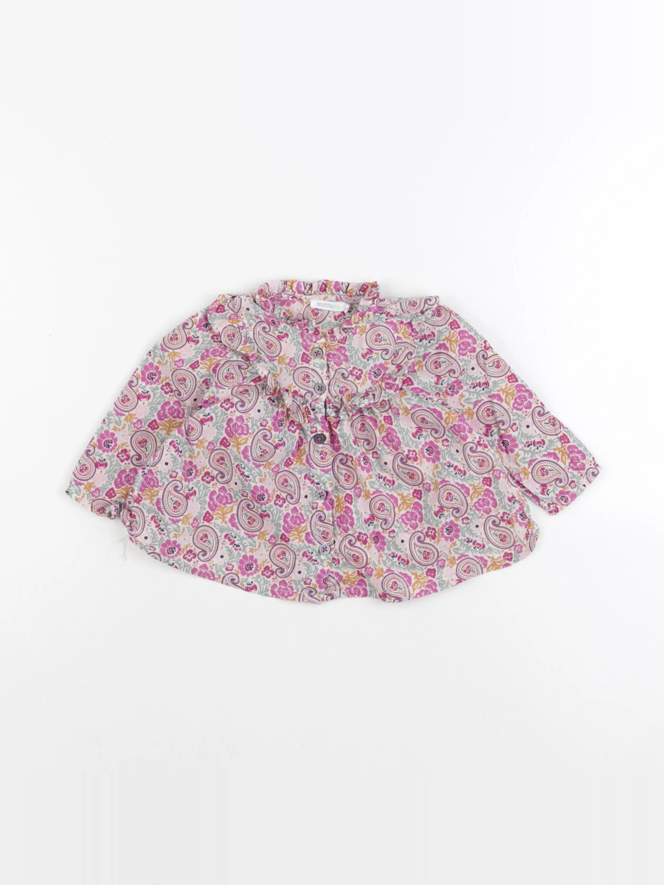 Boutchou - blouse multicolore - 6 mois