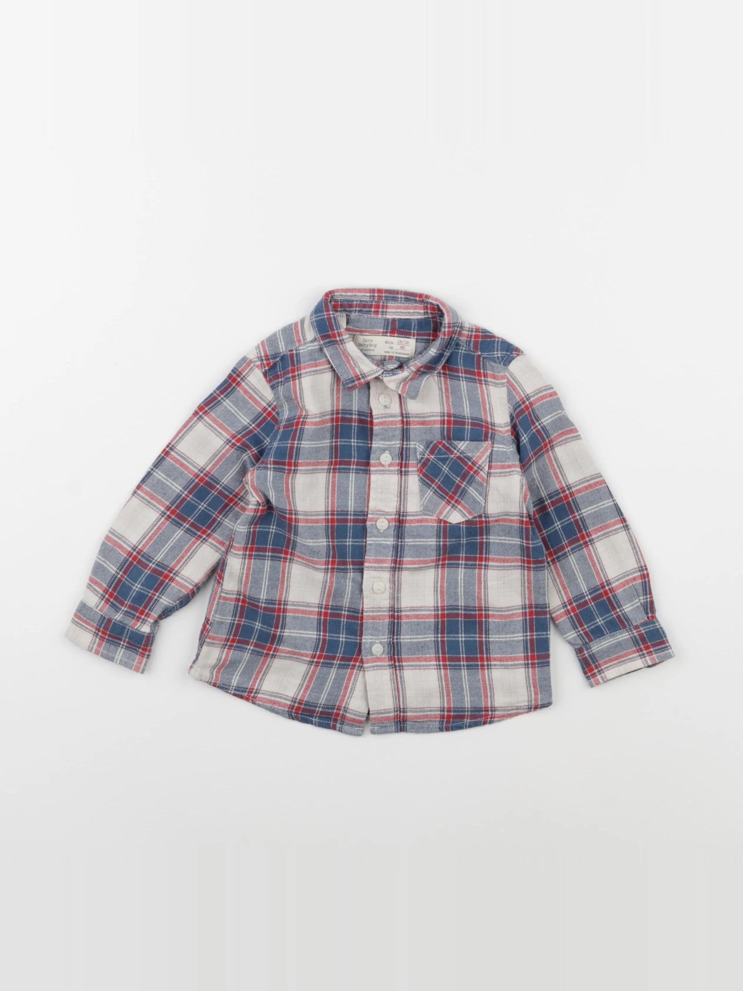 Zara - chemise multicolore - 12/18 mois