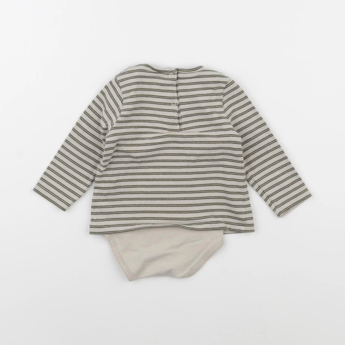 Vertbaudet - body tee-shirt vert - 6 mois