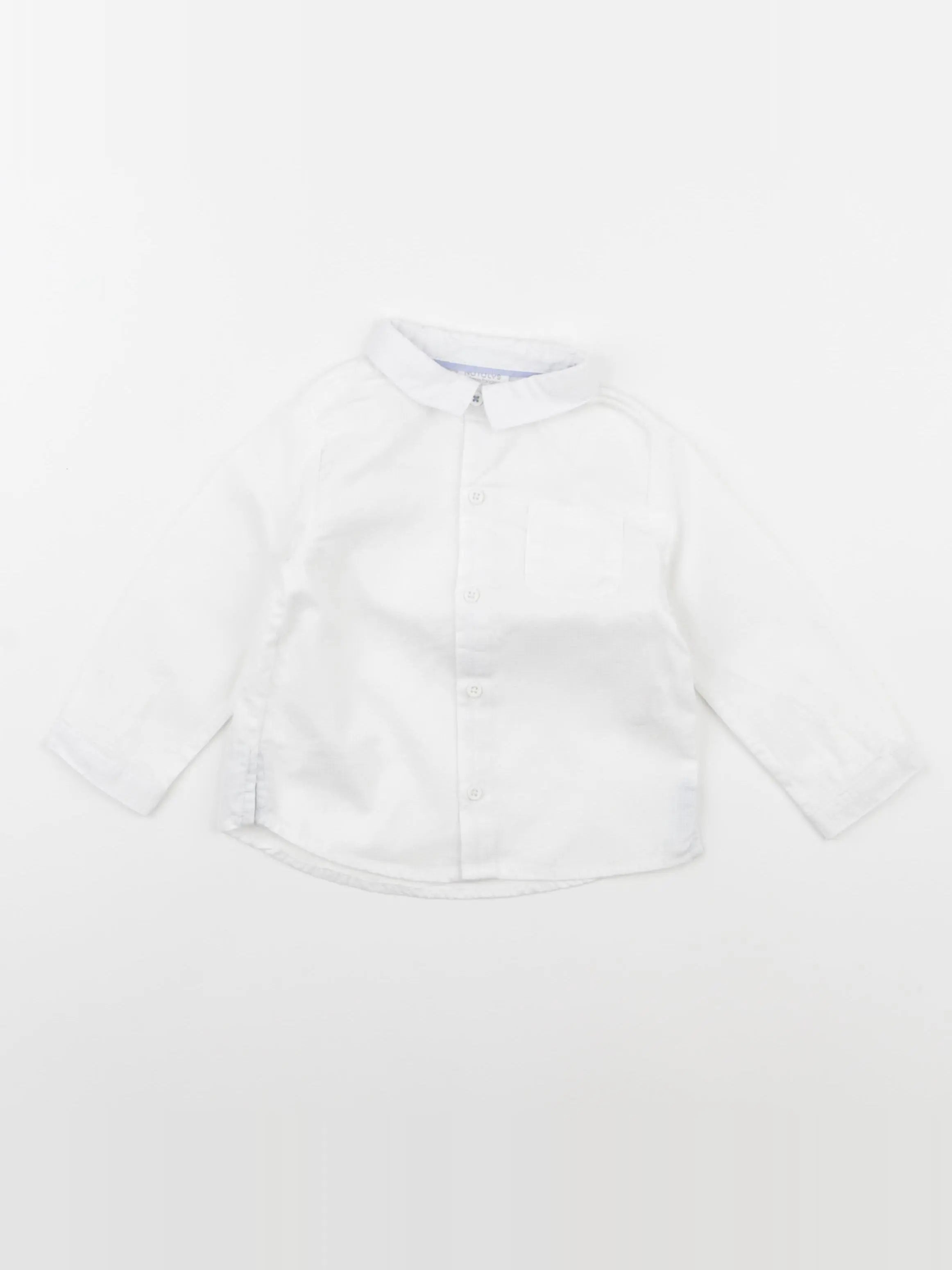 Natalys - chemise blanc - 12 mois