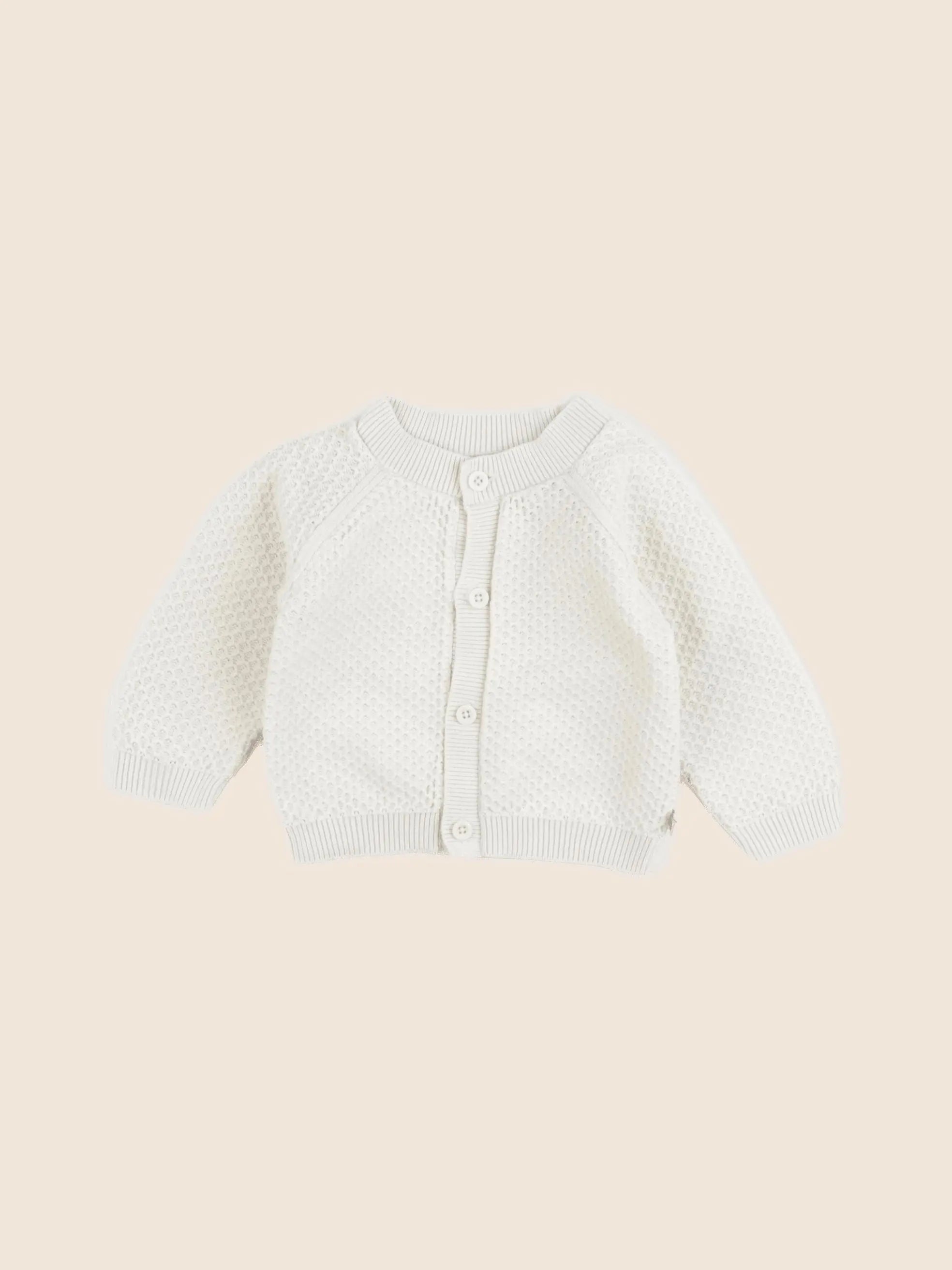 Petit Bateau - gilet beige - 6 mois
