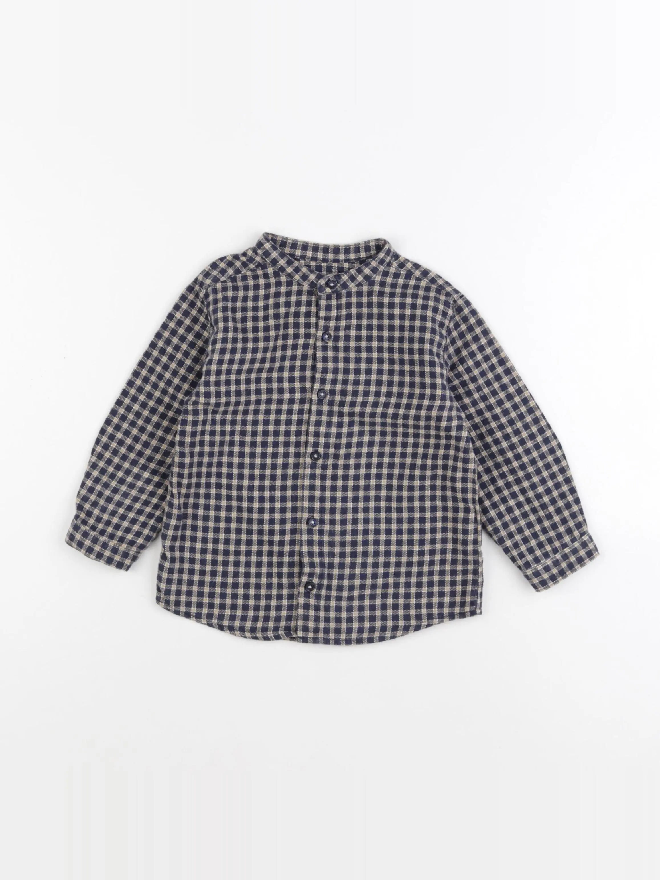 Boutchou - chemise bleu - 24 mois