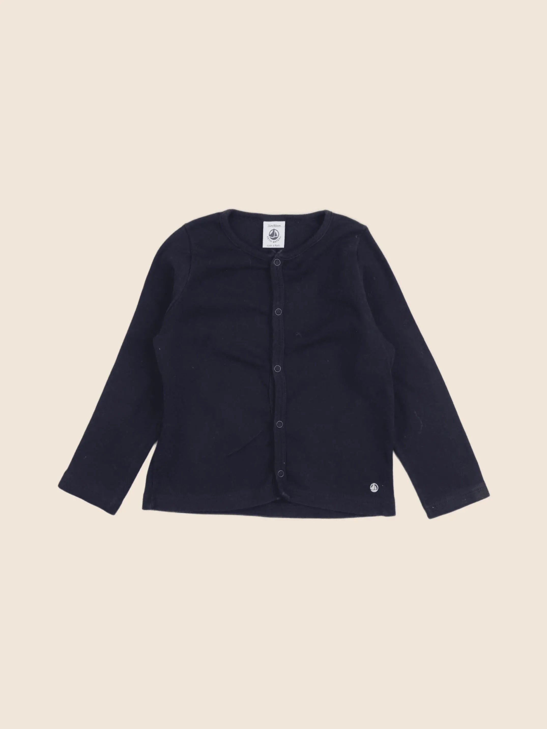 Petit Bateau - tee-shirt bleu - 24 mois