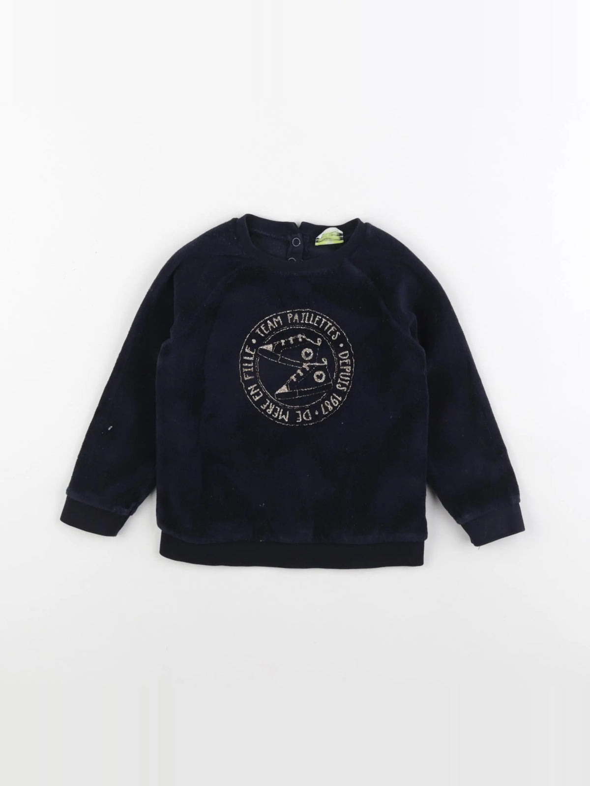 Tape à l'oeil - sweat bleu - 9 mois