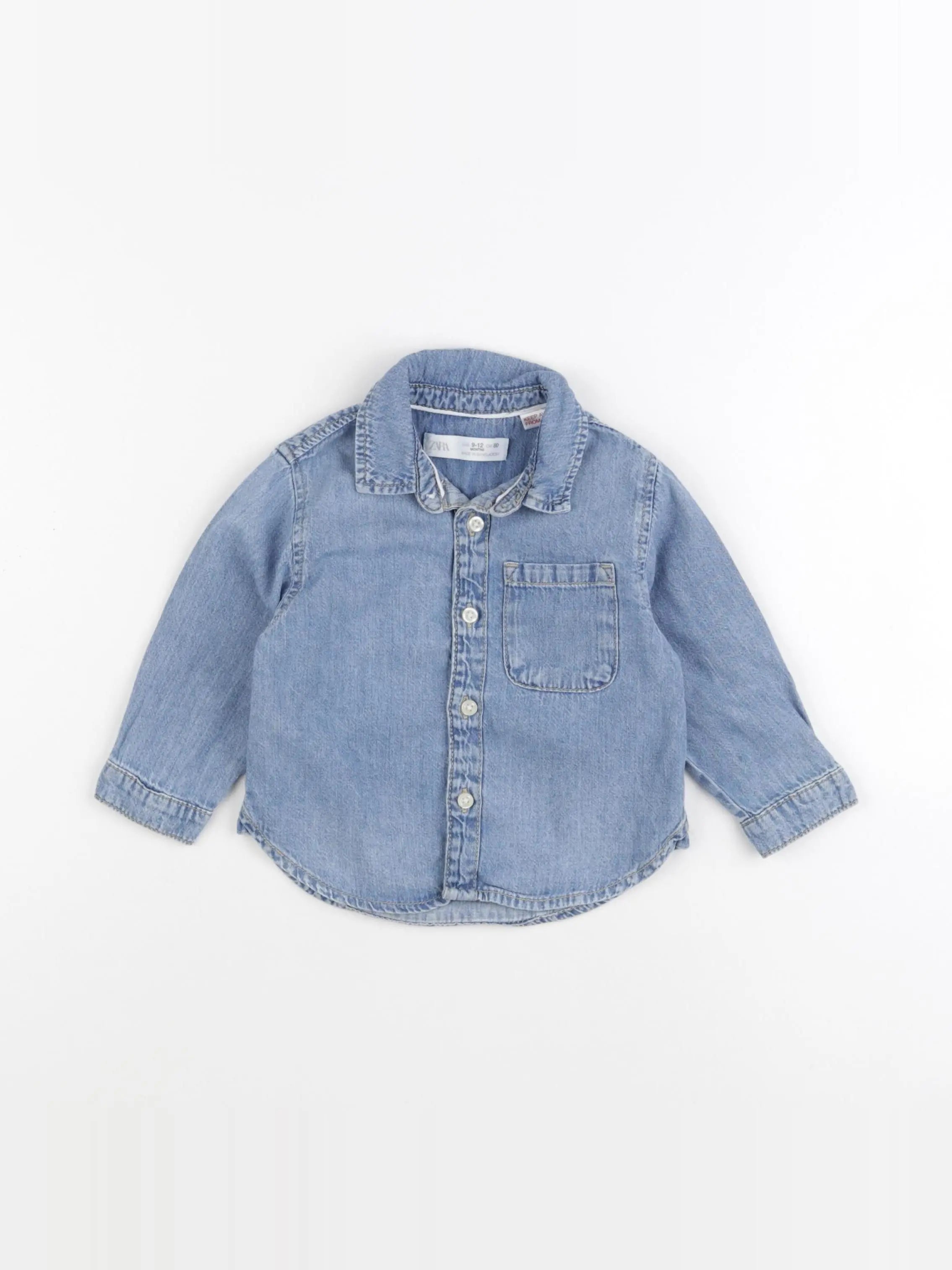 Zara - chemise bleu - 9/12 mois