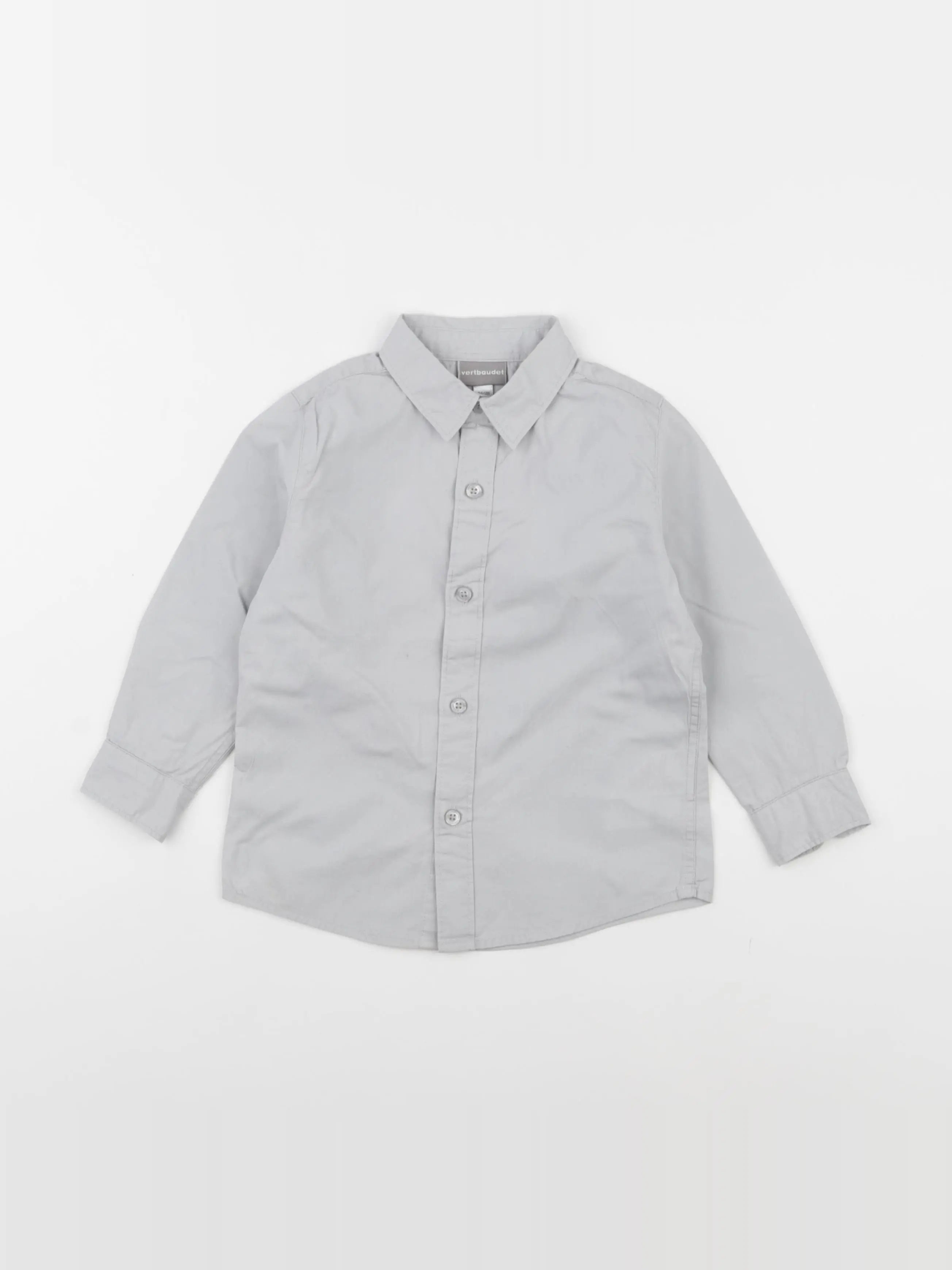 Vertbaudet - chemise gris - 3 ans