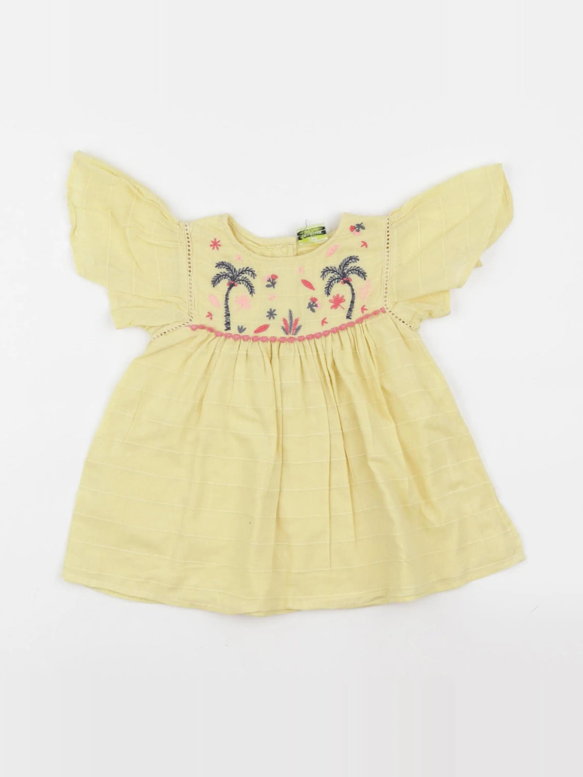 Tape à l'oeil - robe jaune - 12 mois