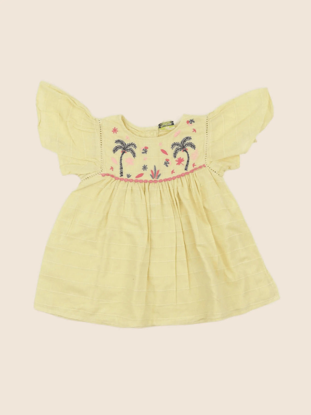 Tape à l'oeil - robe jaune - 12 mois