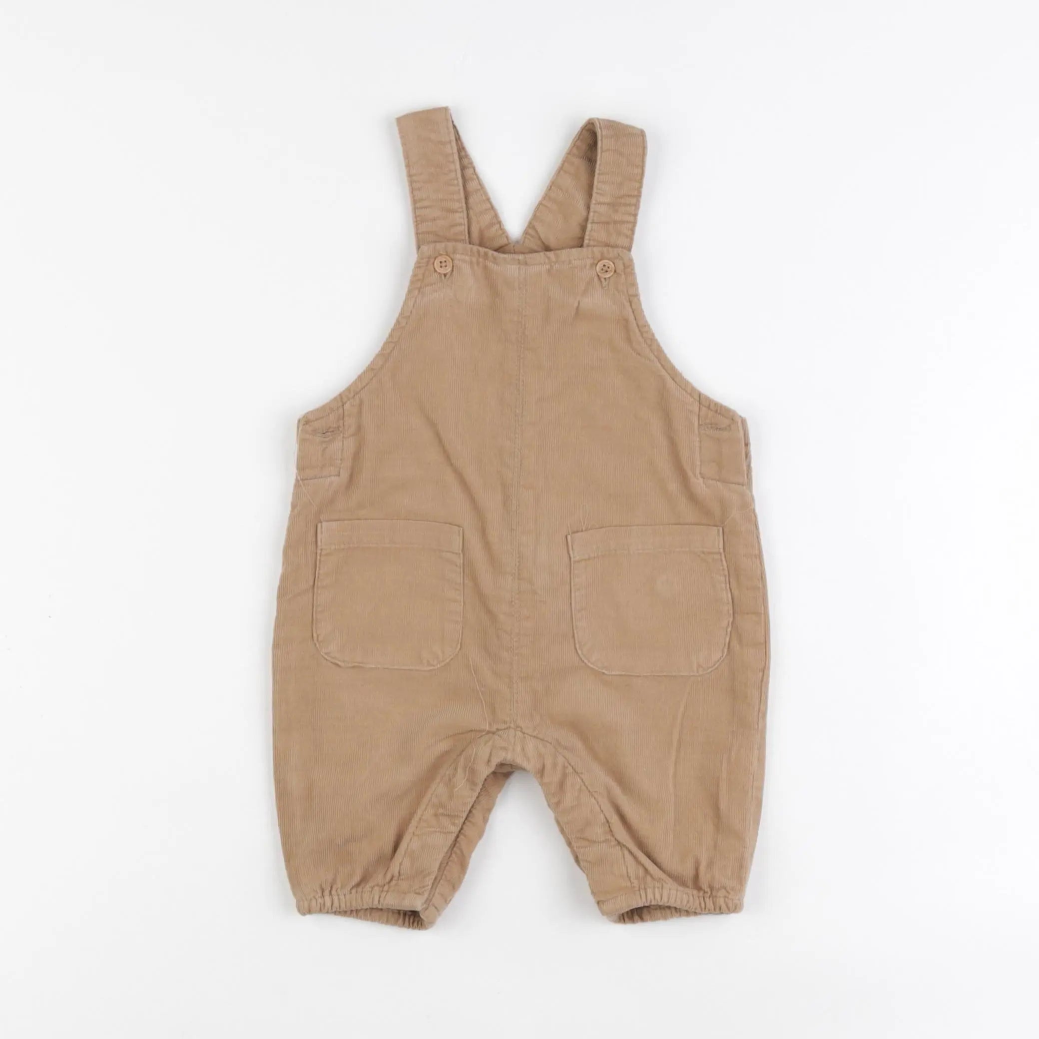 Vertbaudet - salopette beige - 3 mois