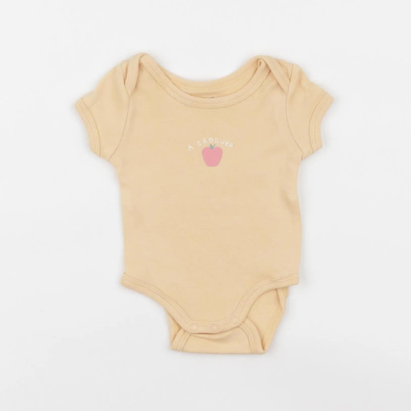 Vertbaudet - body orange - 1 mois