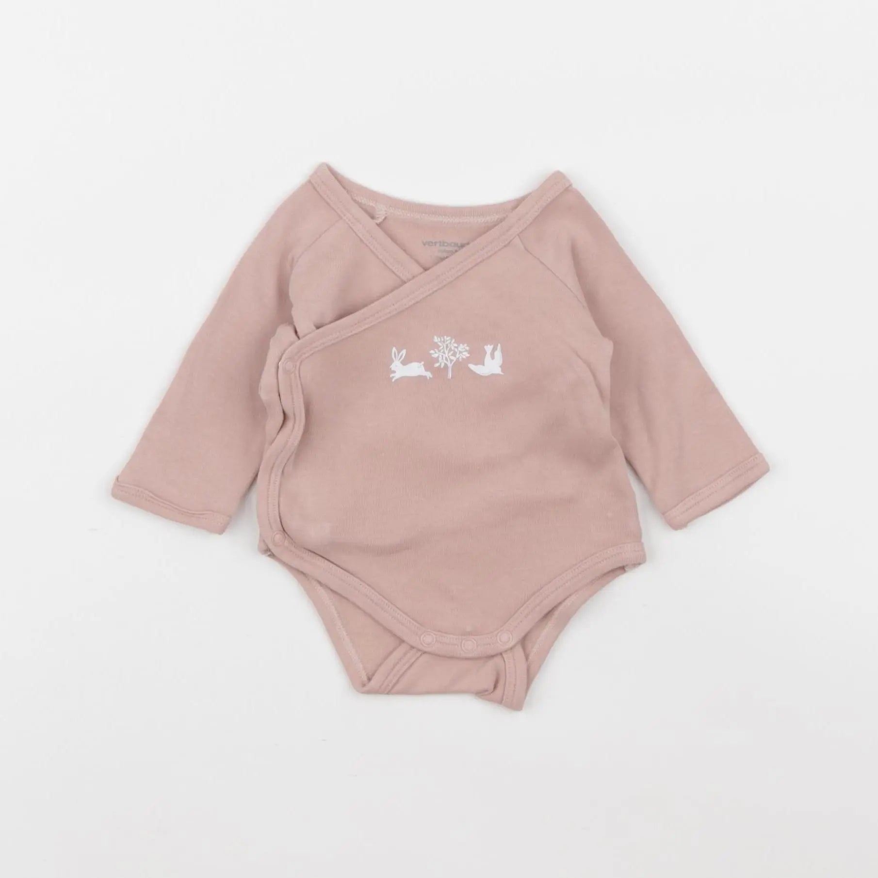 Vertbaudet - body rose - 1 mois