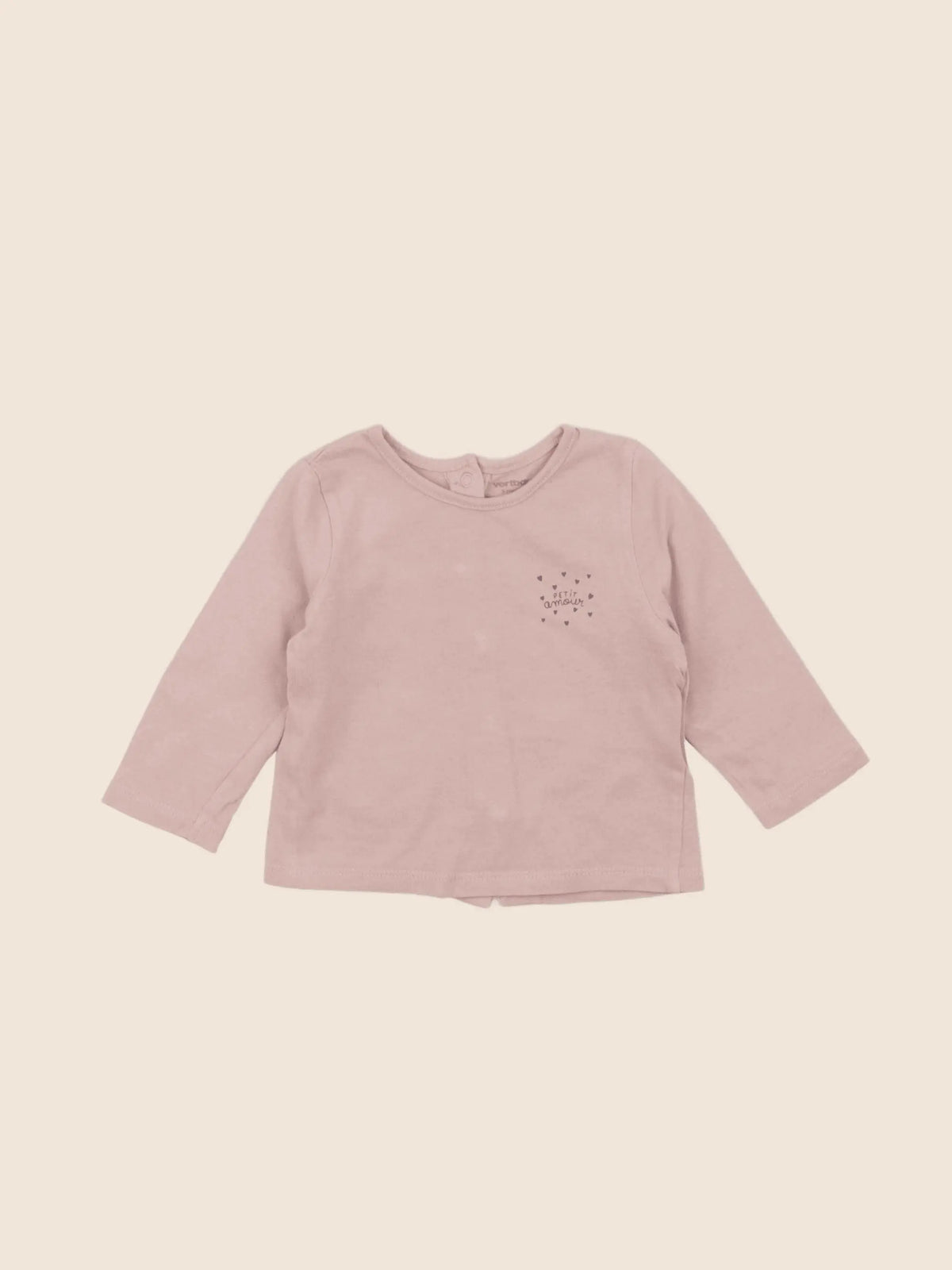 Vertbaudet - tee-shirt rose - 3 mois