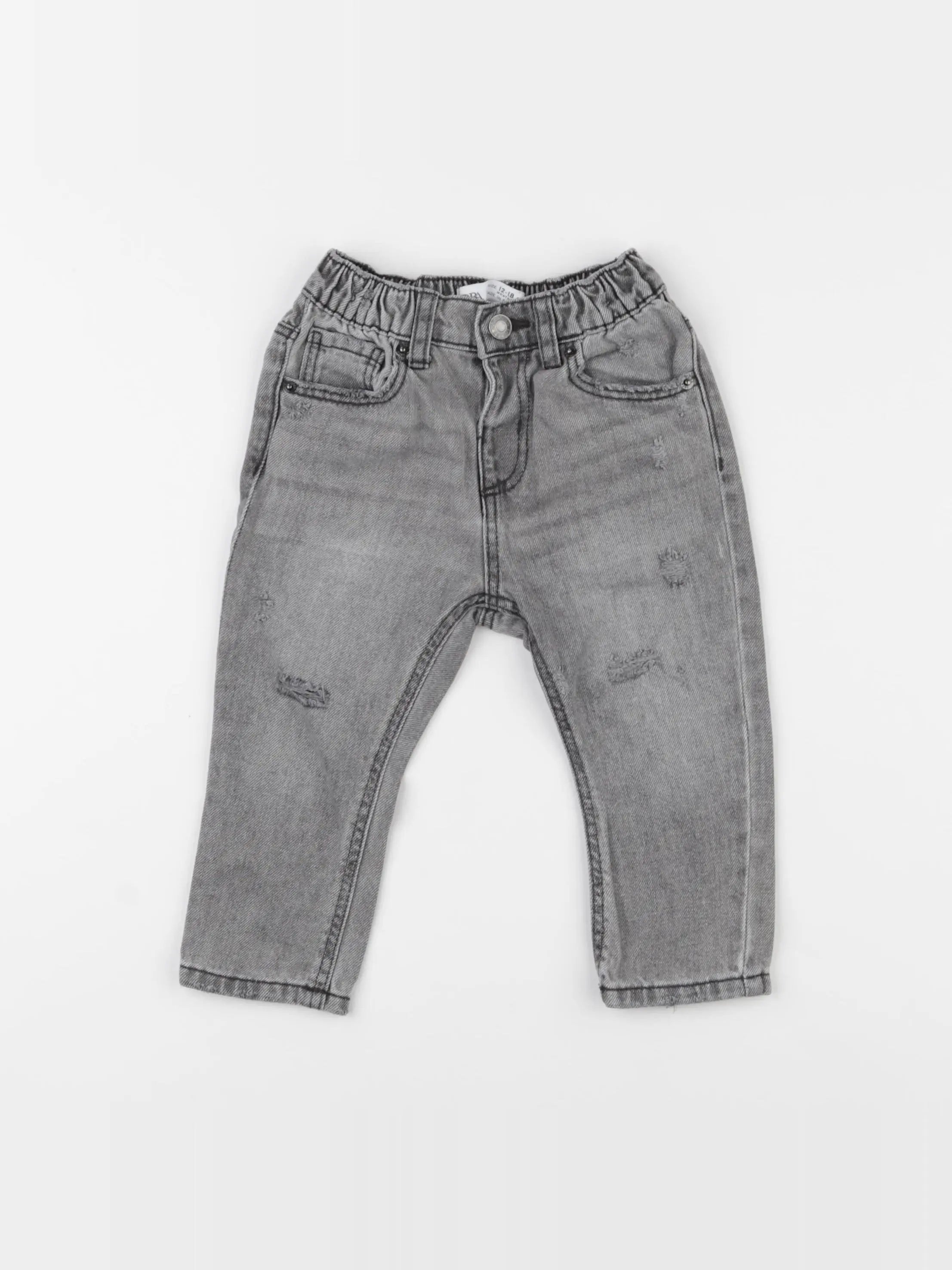 Zara - jean gris - 12/18 mois