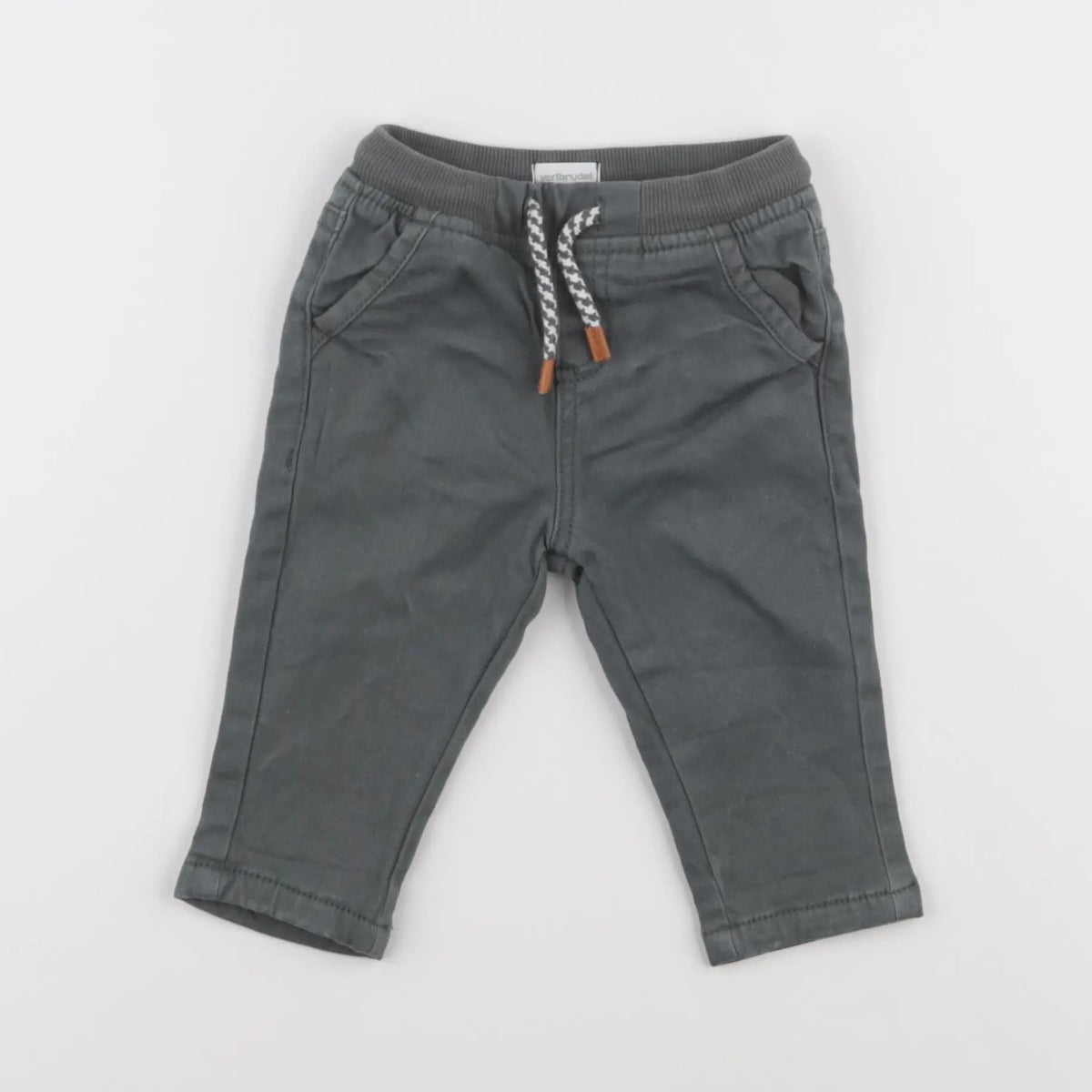 Vertbaudet - pantalon vert - 6 mois