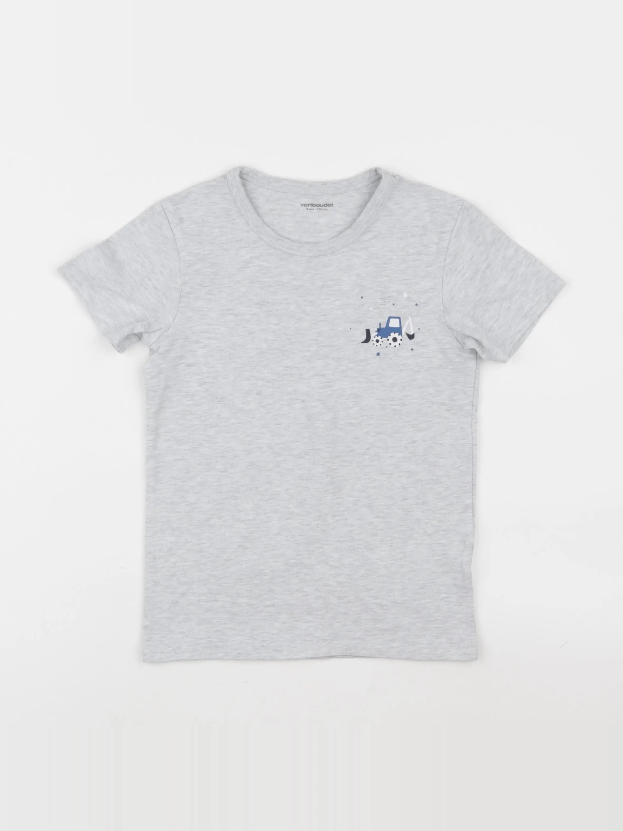 Vertbaudet - maillot de corps gris - 8 ans