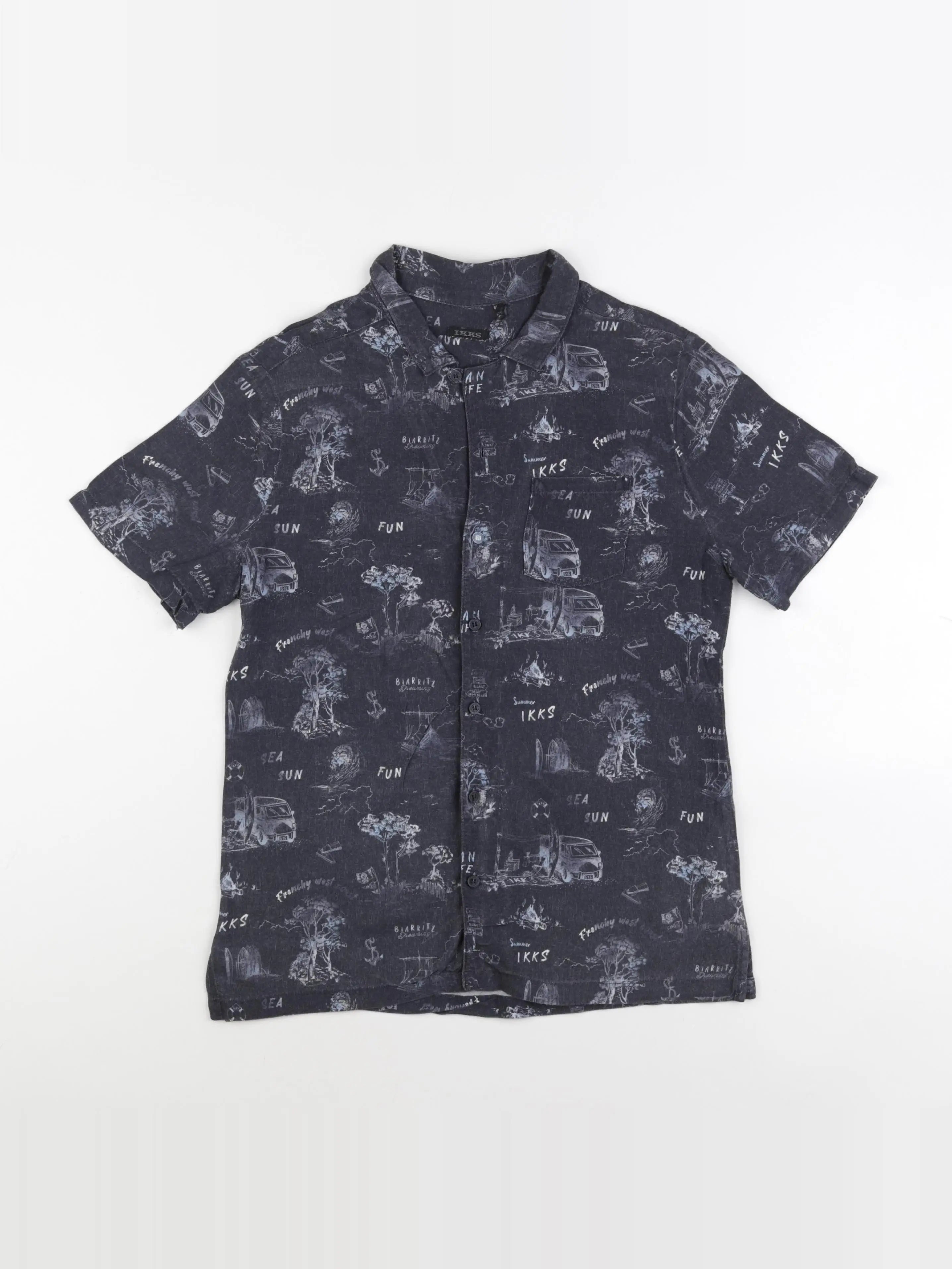 IKKS - chemise gris - 14 ans