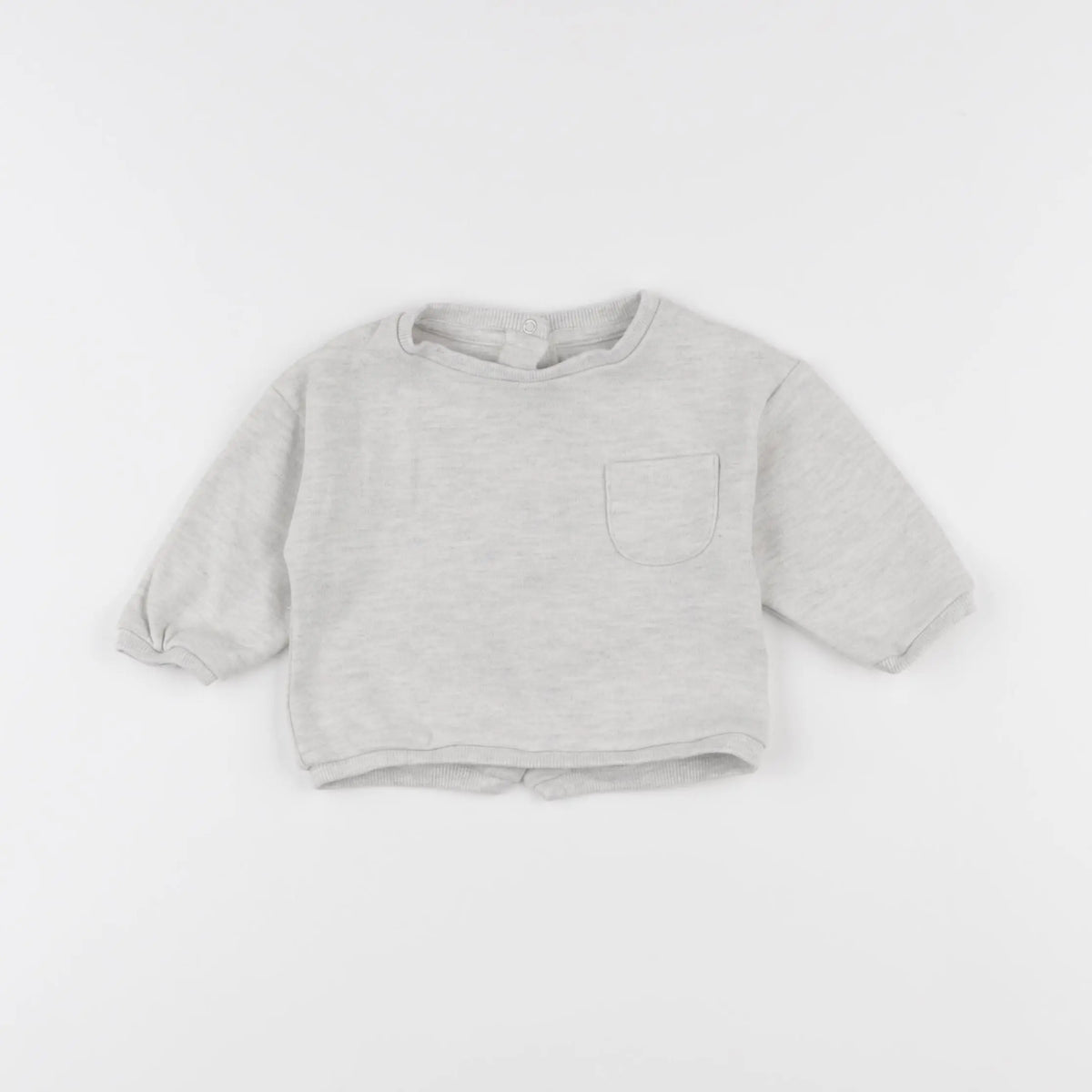 Vertbaudet - sweat gris - 6 mois