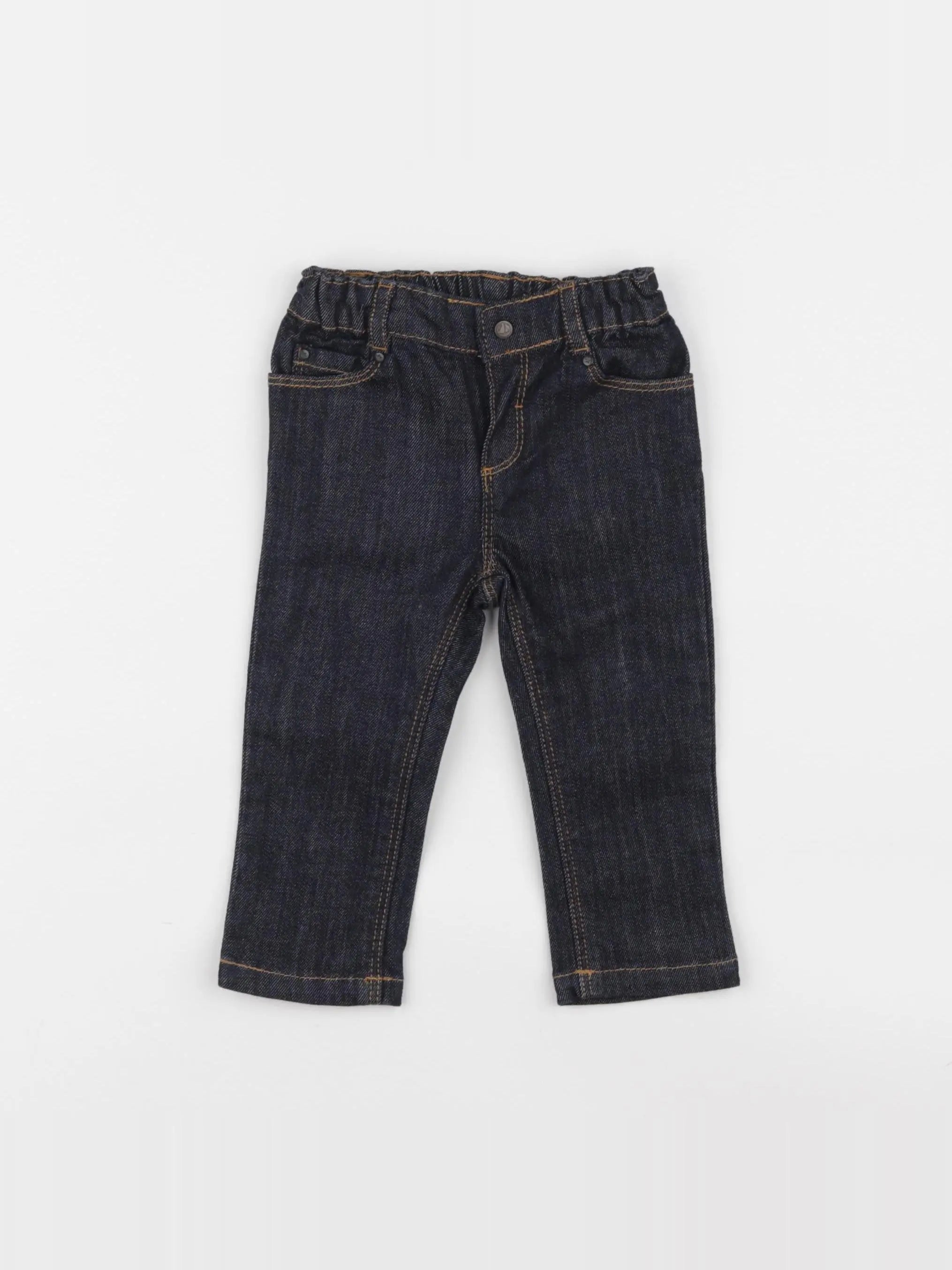 Petit Bateau - jean bleu - 12 mois