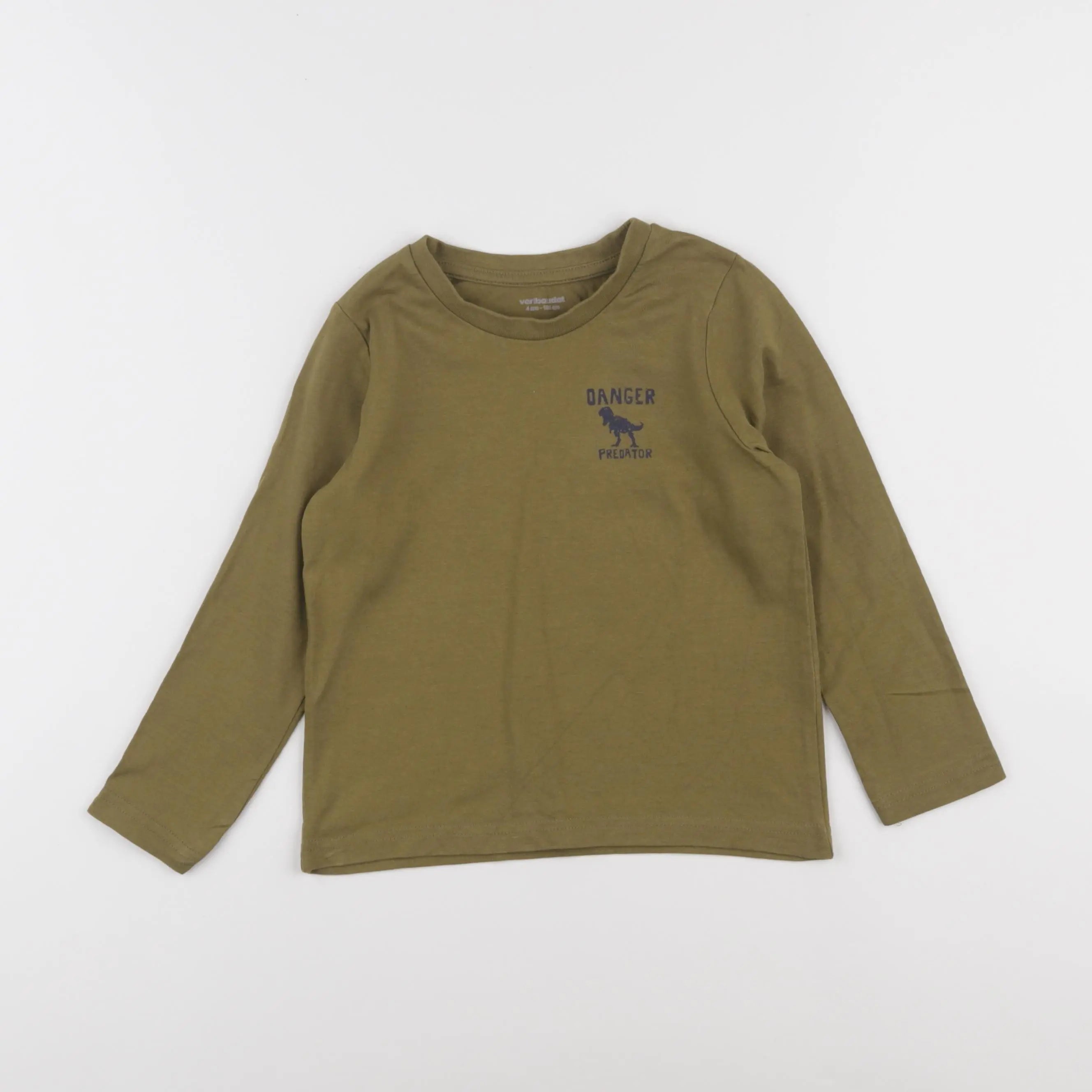 Vertbaudet - tee-shirt vert - 4 ans