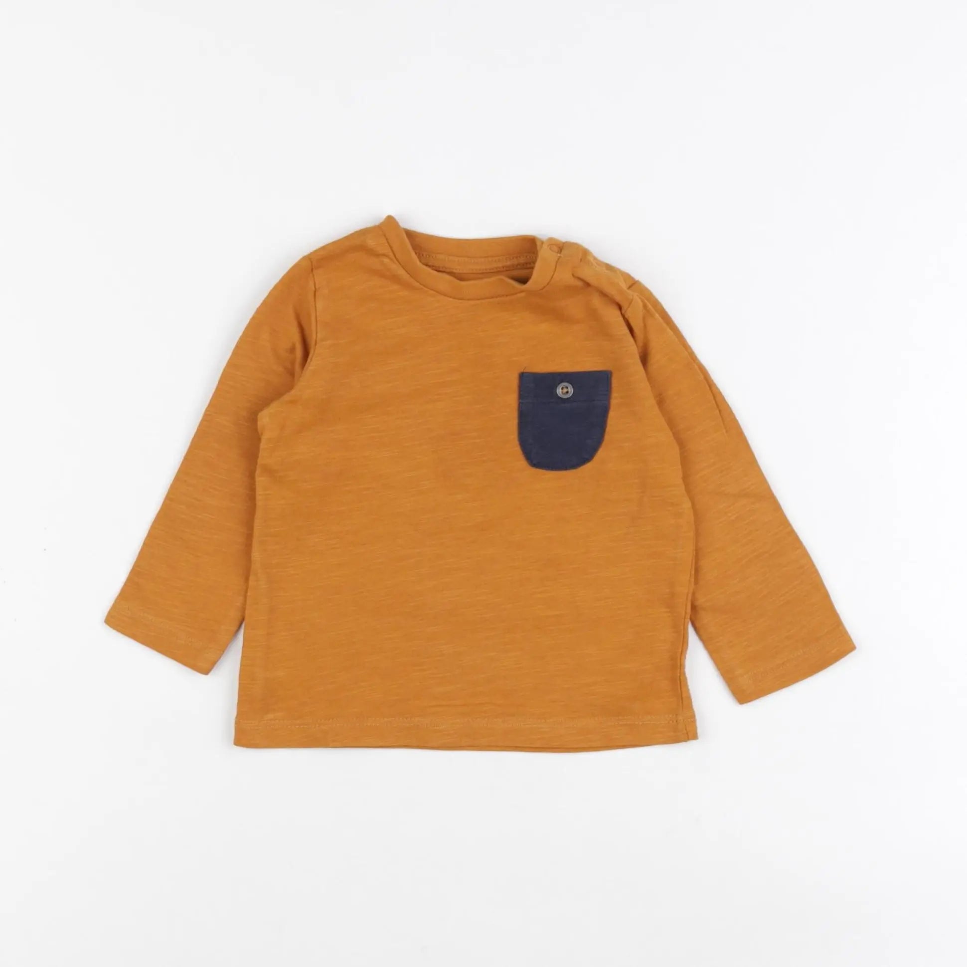 Vertbaudet - tee-shirt orange - 6 mois