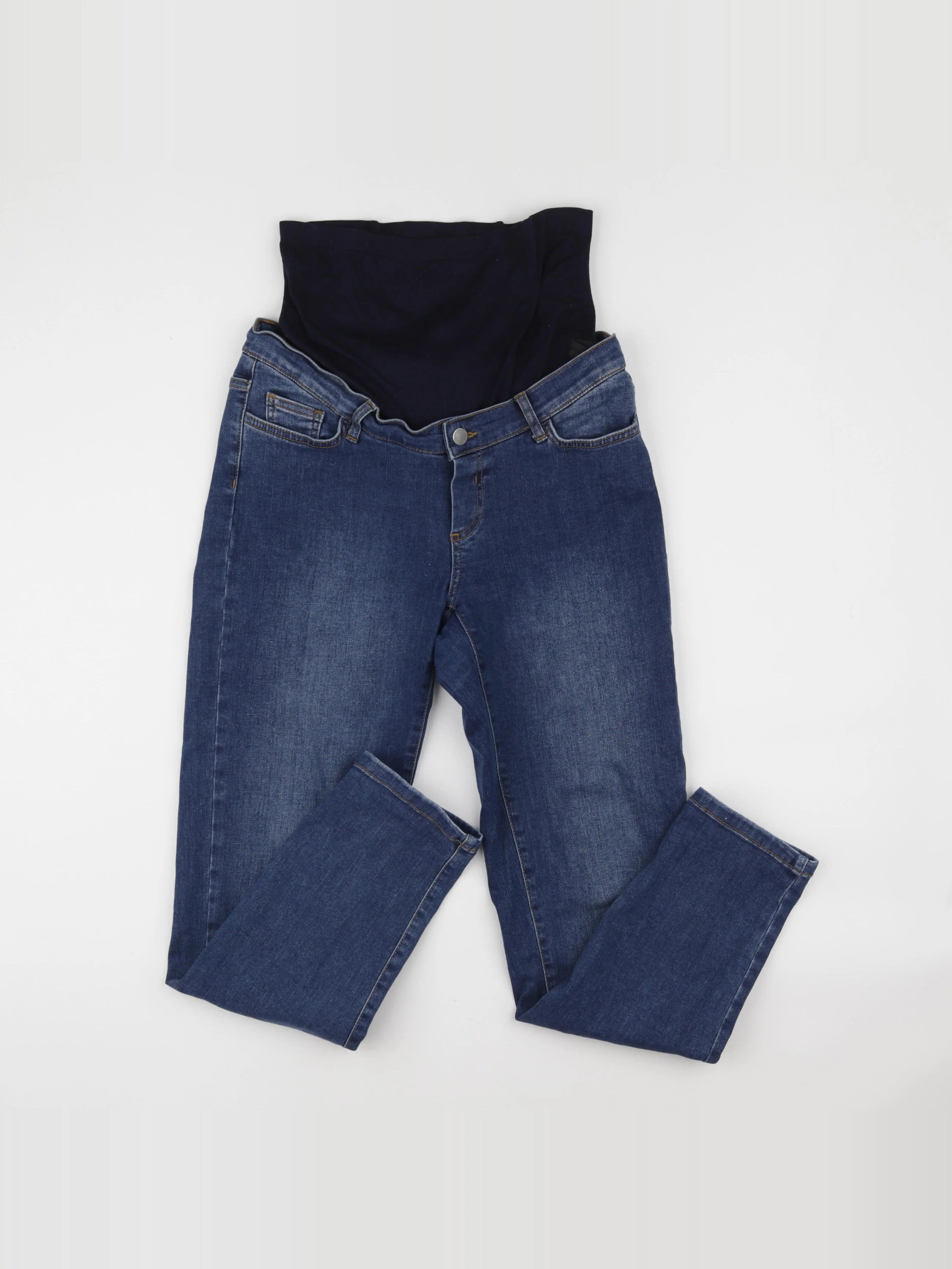 Envie de fraise - jean grossesse bleu - 40