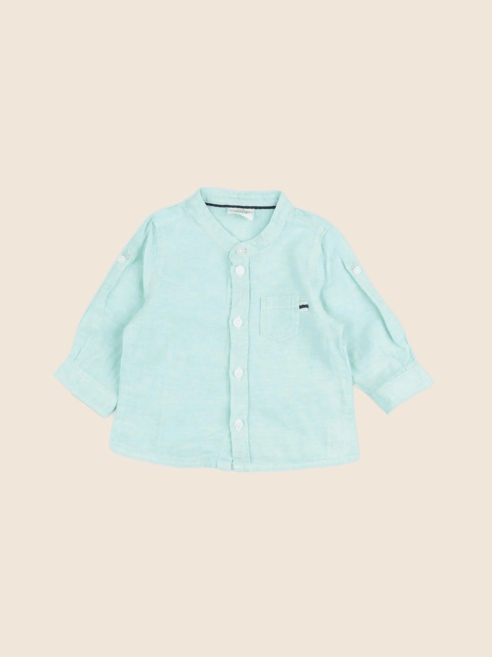 Tape à l'oeil - chemise vert - 6 mois