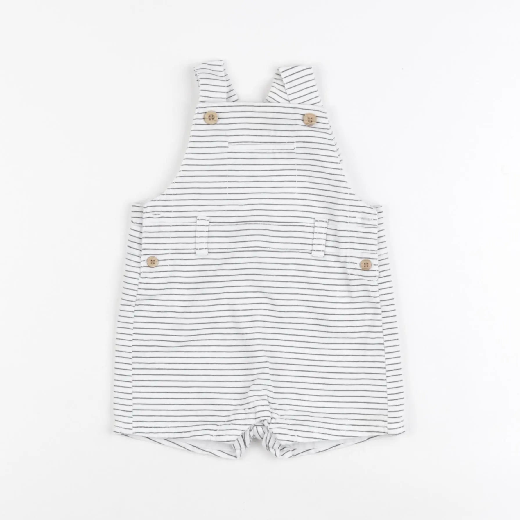 Vertbaudet - salopette gris - 6 mois