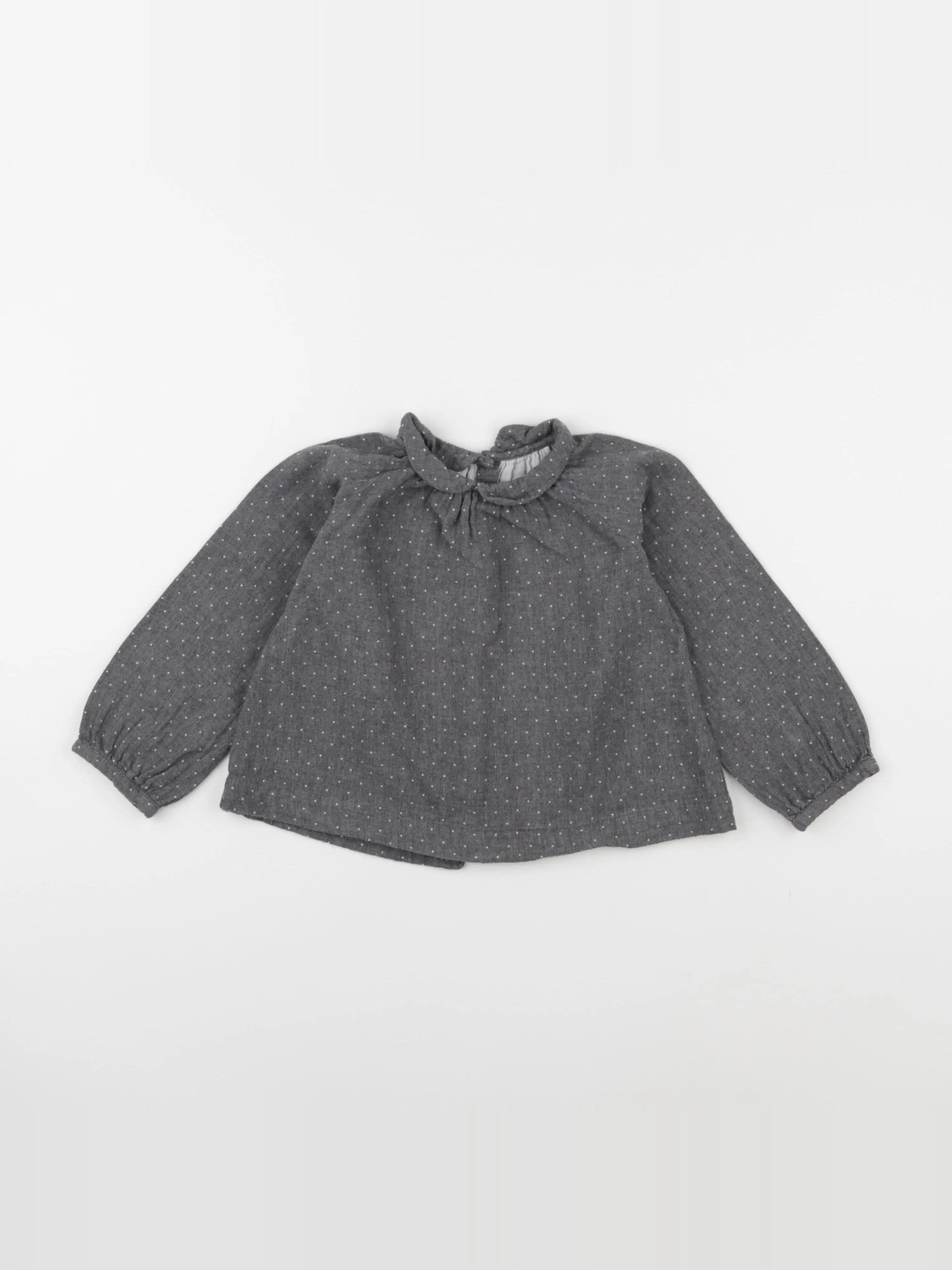 Jacadi - blouse gris - 24 mois