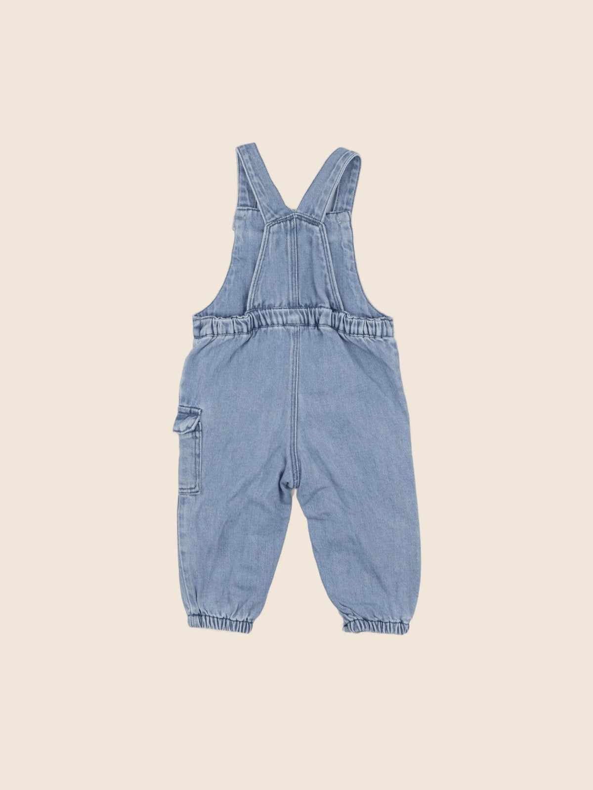Zara - salopette bleu - 6/9 mois