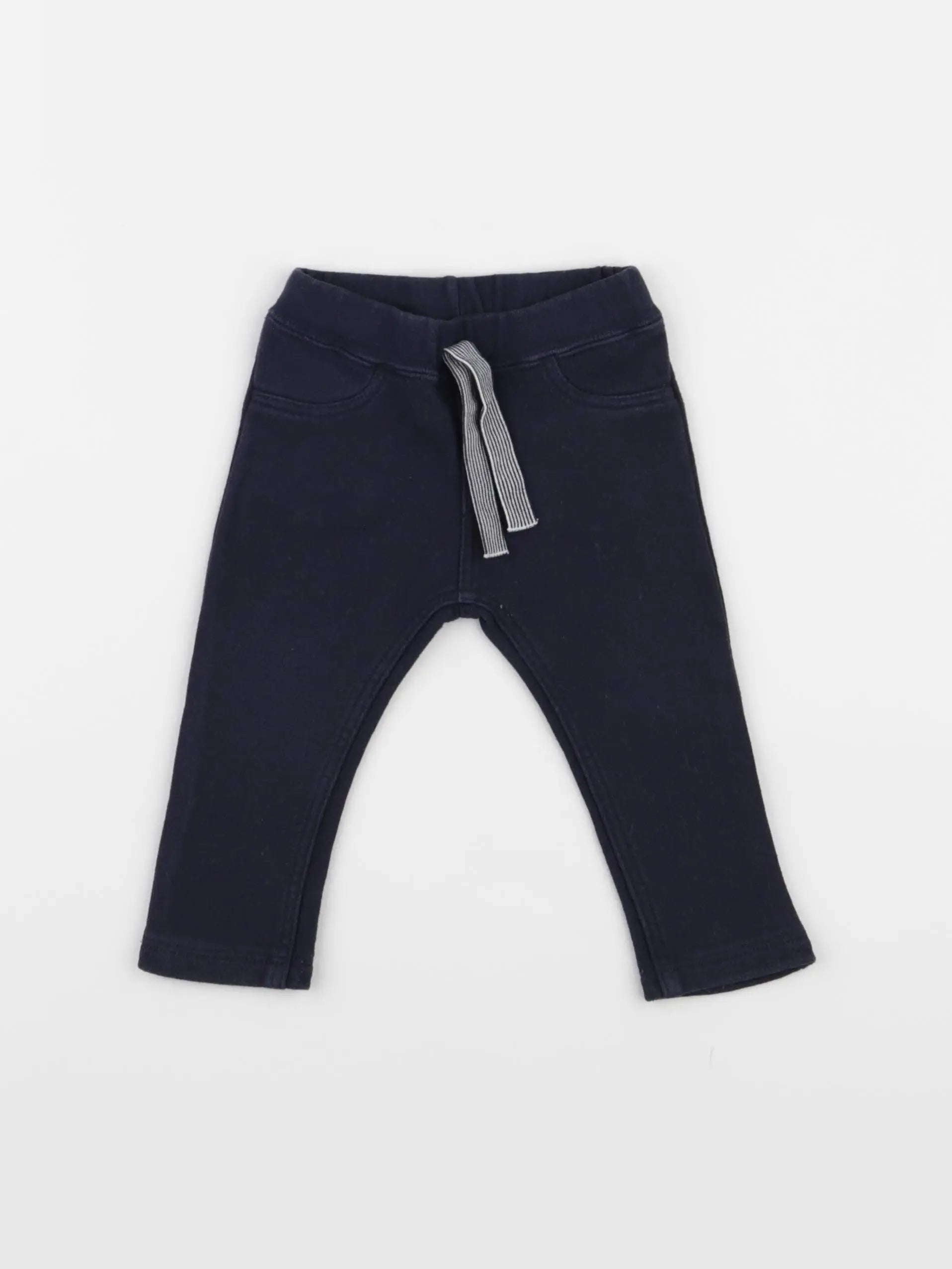 Petit Bateau - pantalon bleu - 6 mois