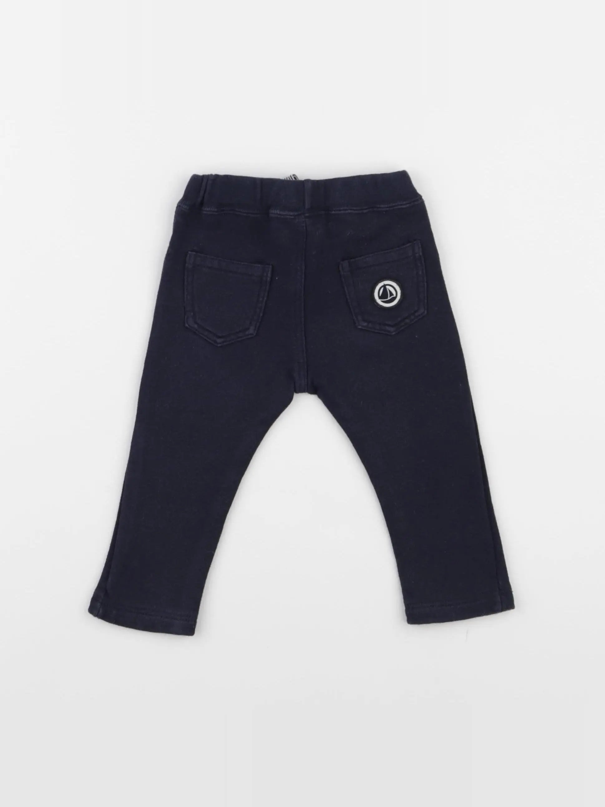 Petit Bateau - pantalon bleu - 6 mois