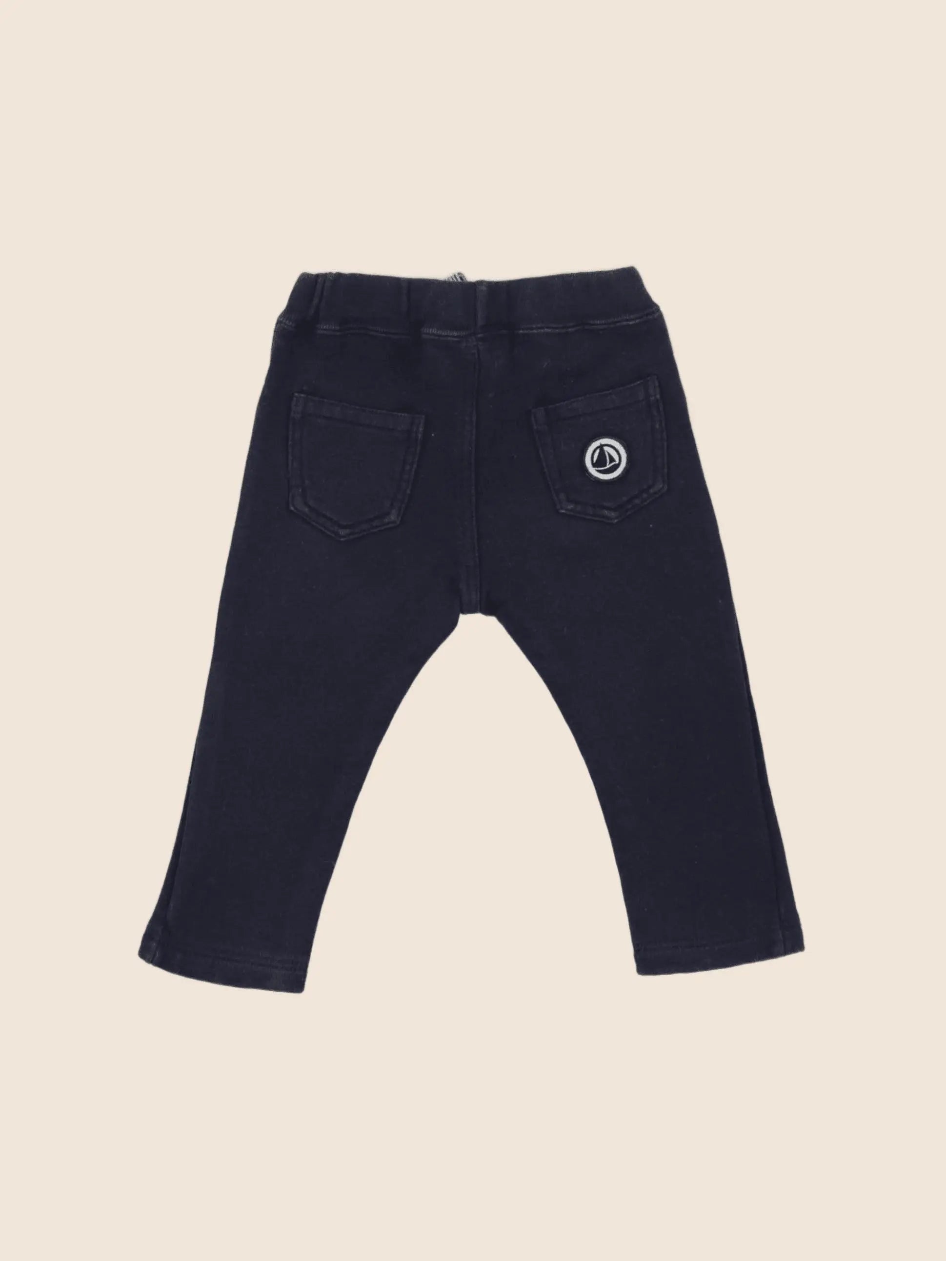 Petit Bateau - pantalon bleu - 6 mois