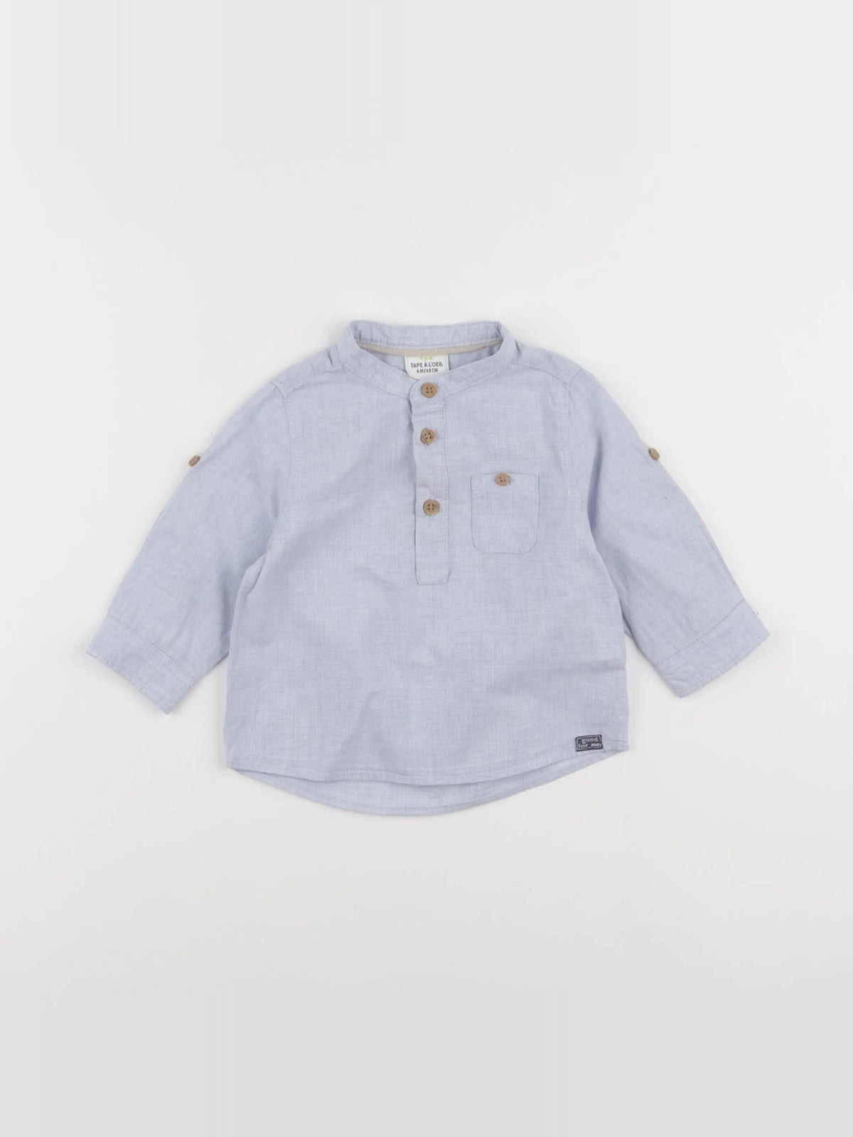 Tape à l'oeil - chemise bleu - 6 mois
