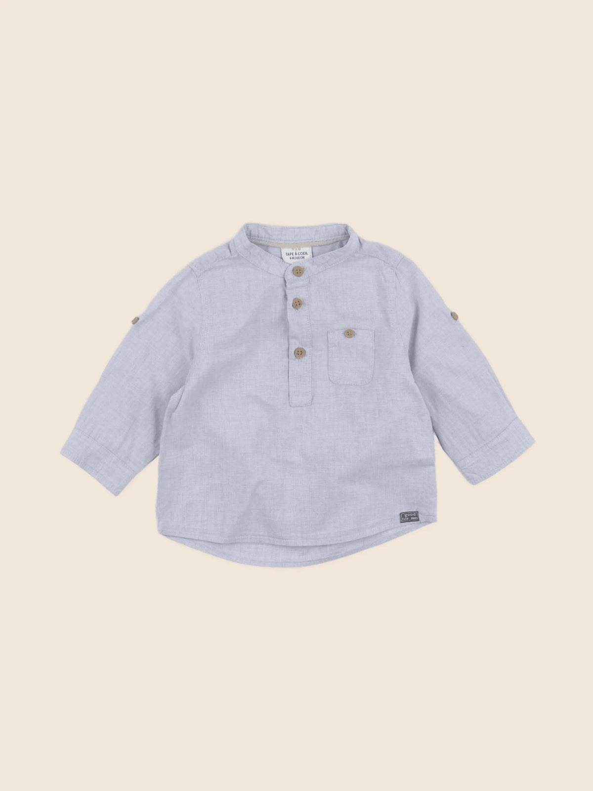 Tape à l'oeil - chemise bleu - 6 mois