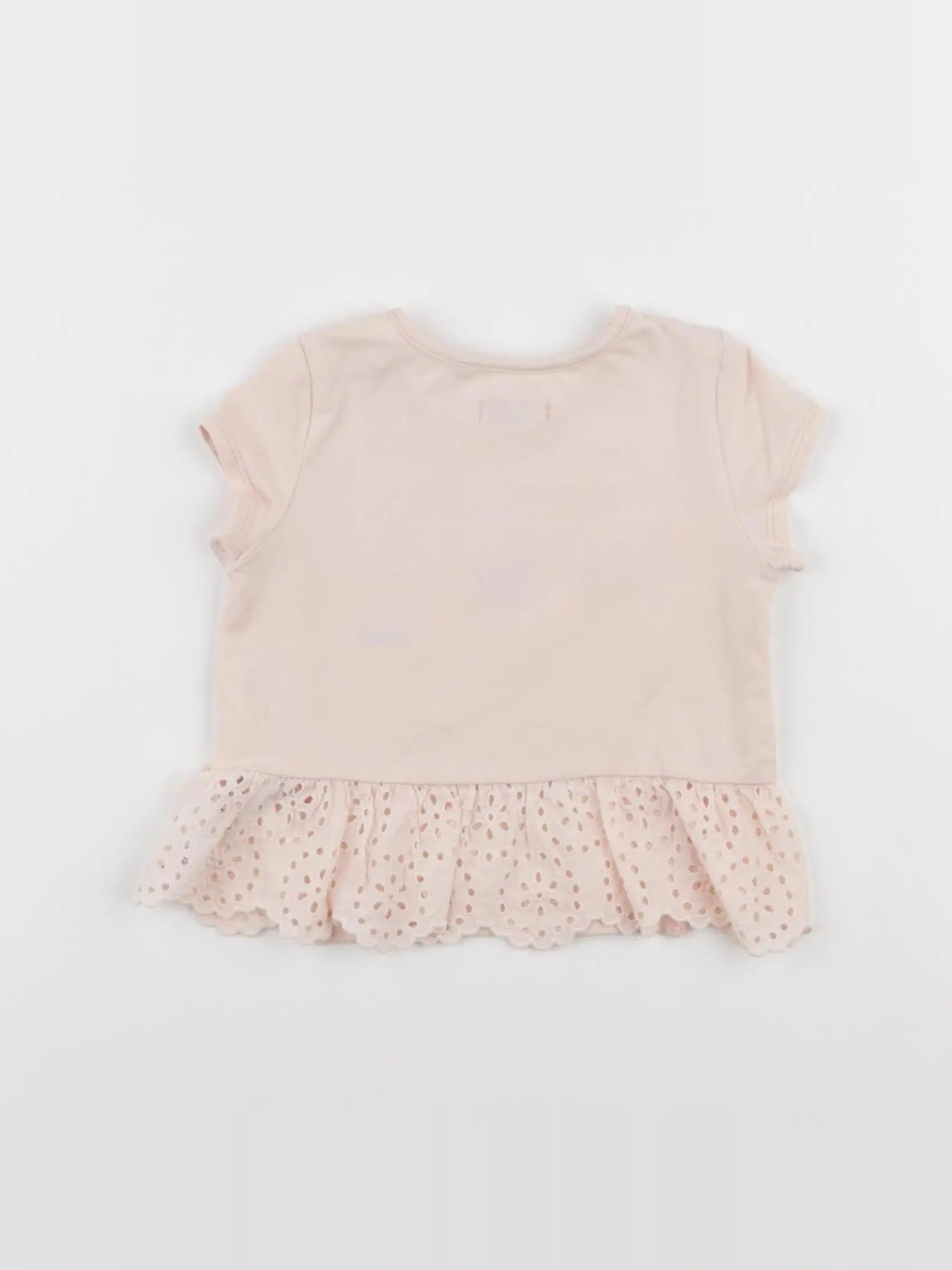 IKKS - tee-shirt rose - 12 mois