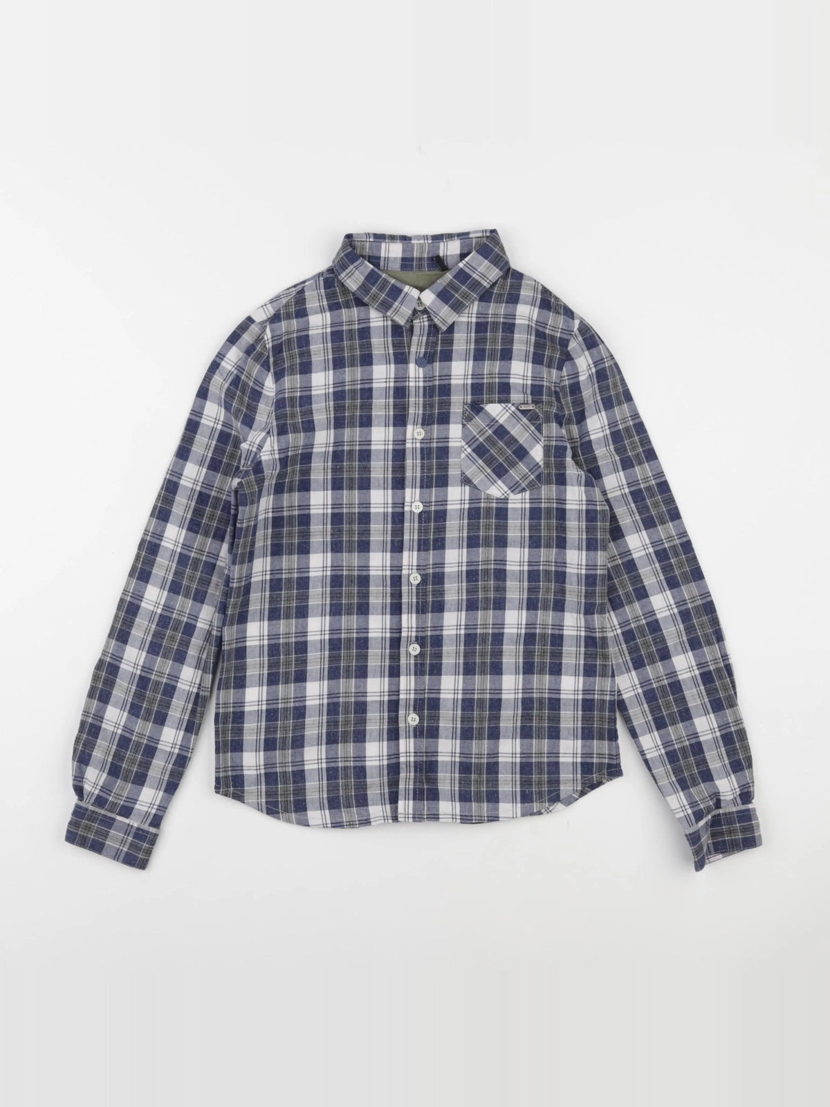 IKKS - chemise imprimé au dos bleu - 10 ans