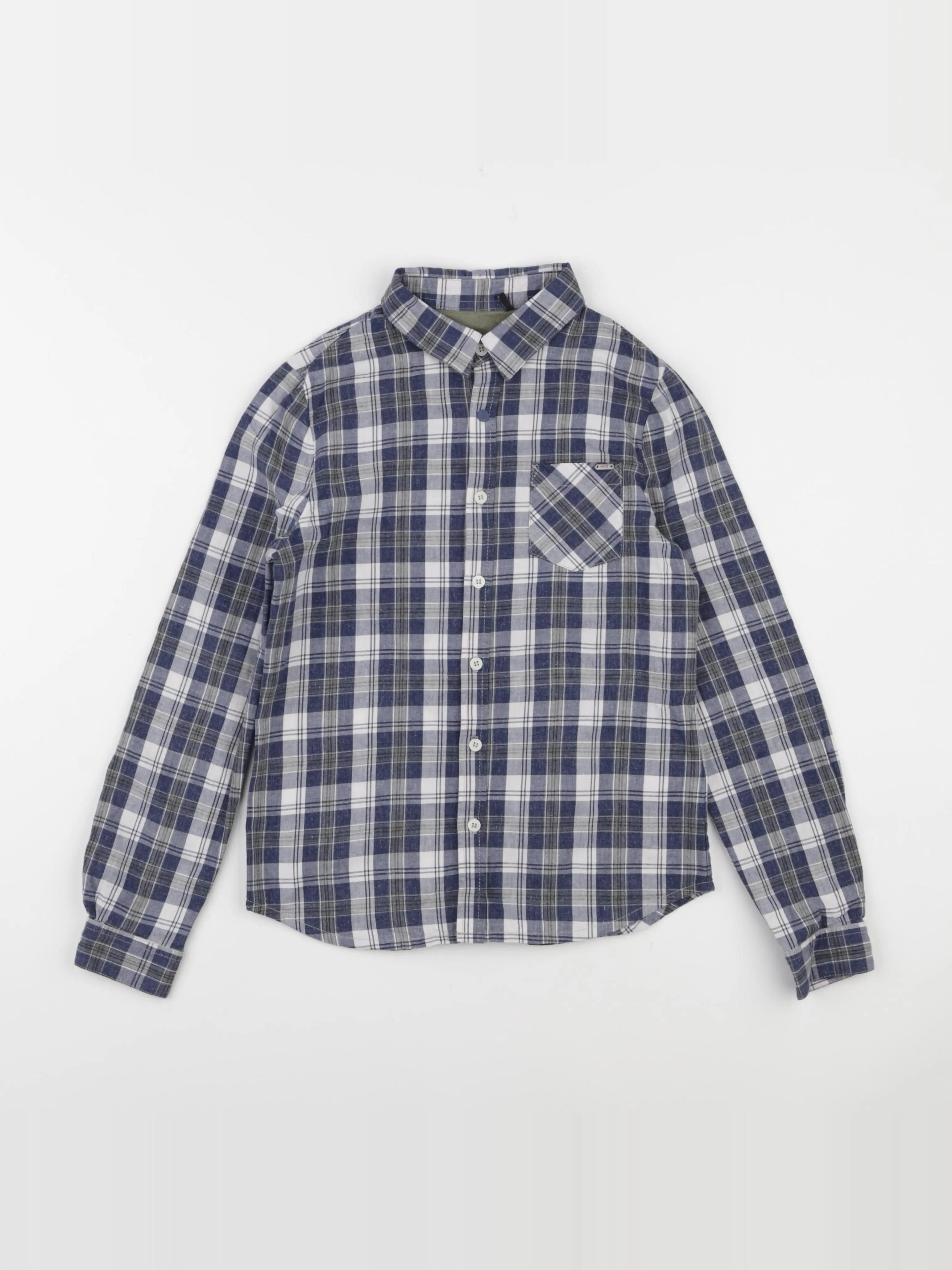 IKKS - chemise imprimé au dos bleu - 10 ans