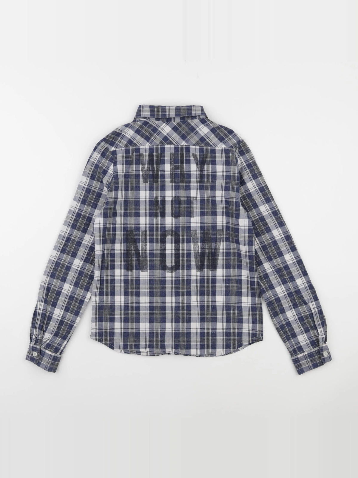 IKKS - chemise imprimé au dos bleu - 10 ans