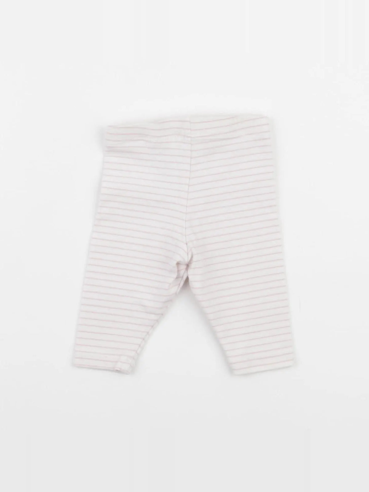 H&M - legging blanc, rose - 0/1 mois