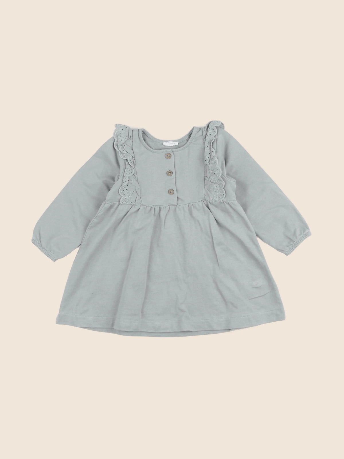 Vertbaudet - robe vert - 18 mois