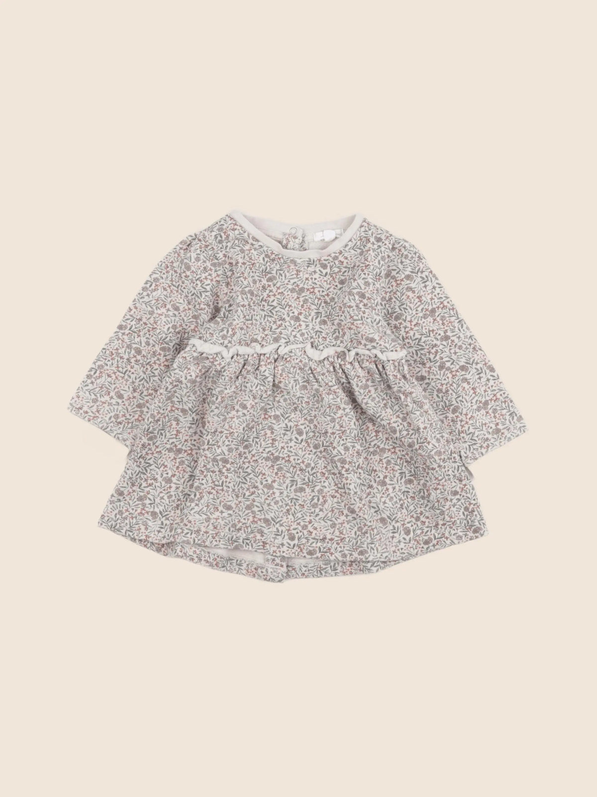 Vertbaudet - robe beige - 12 mois