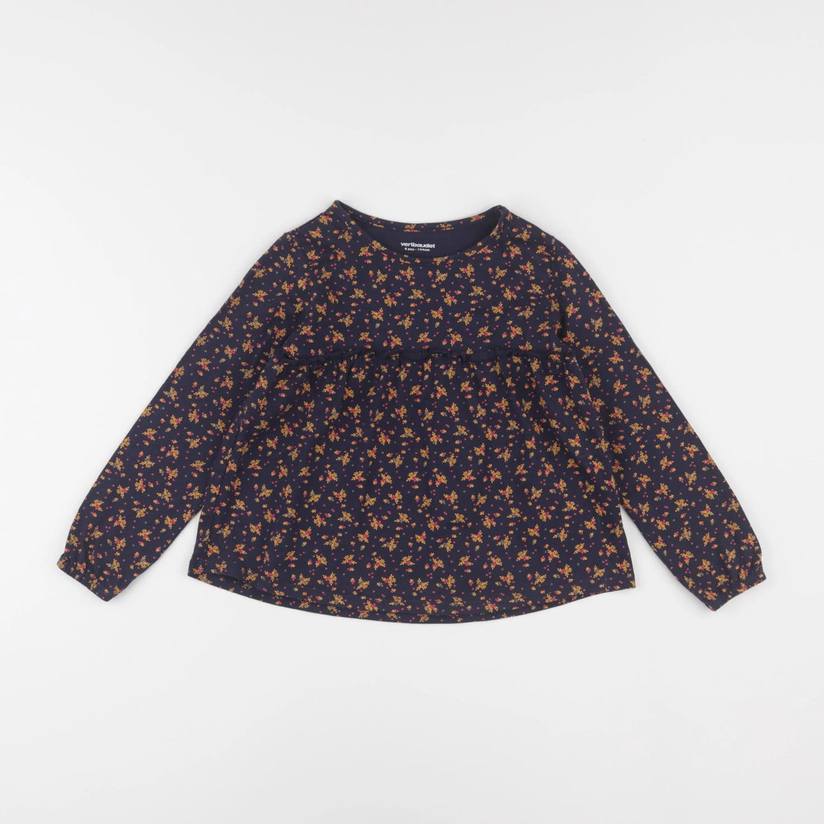 Vertbaudet - tee-shirt bleu - 4 ans