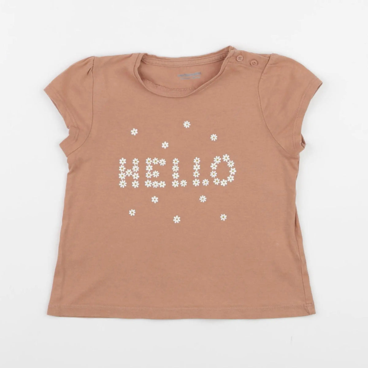 Vertbaudet - tee-shirt marron - 24 mois