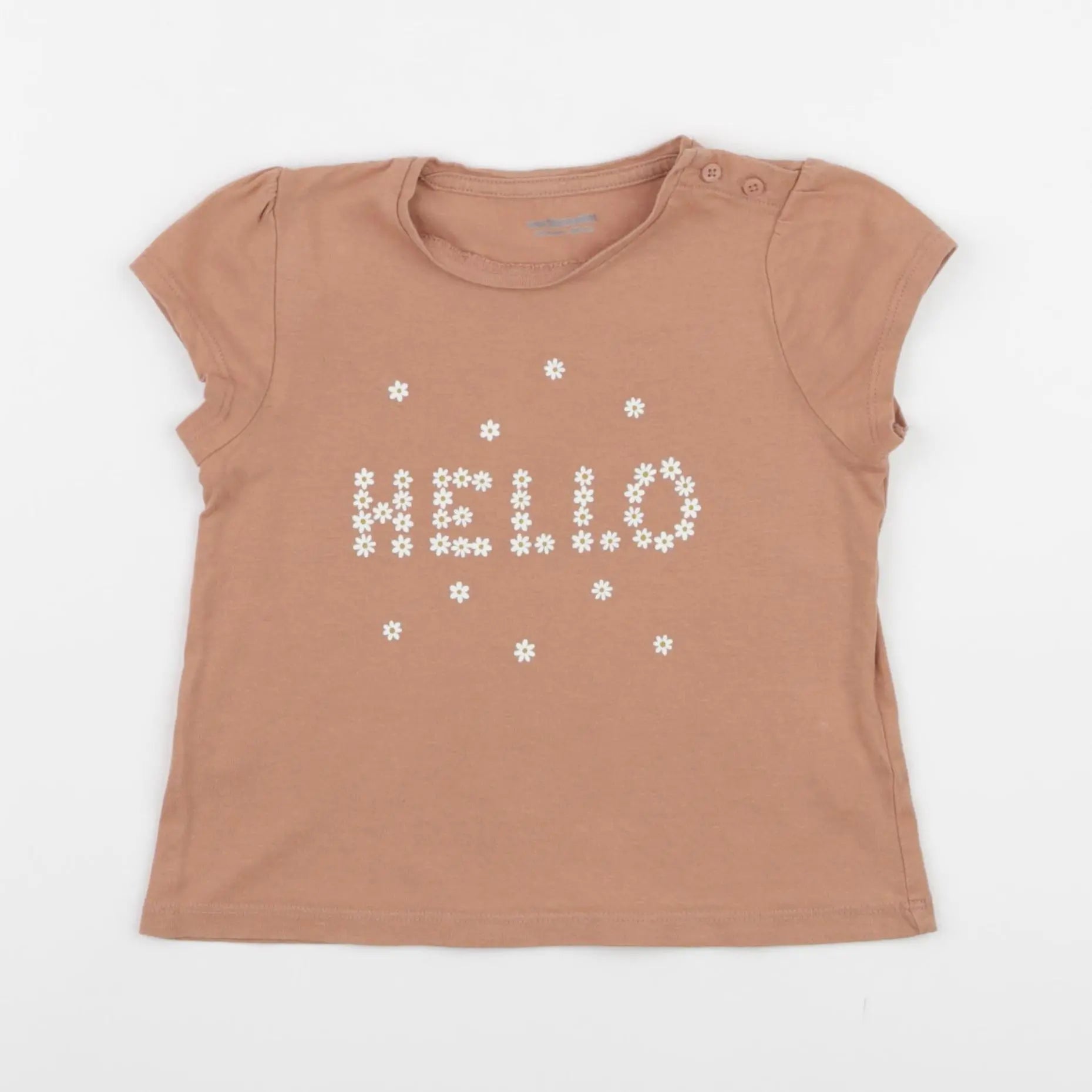 Vertbaudet - tee-shirt marron - 24 mois