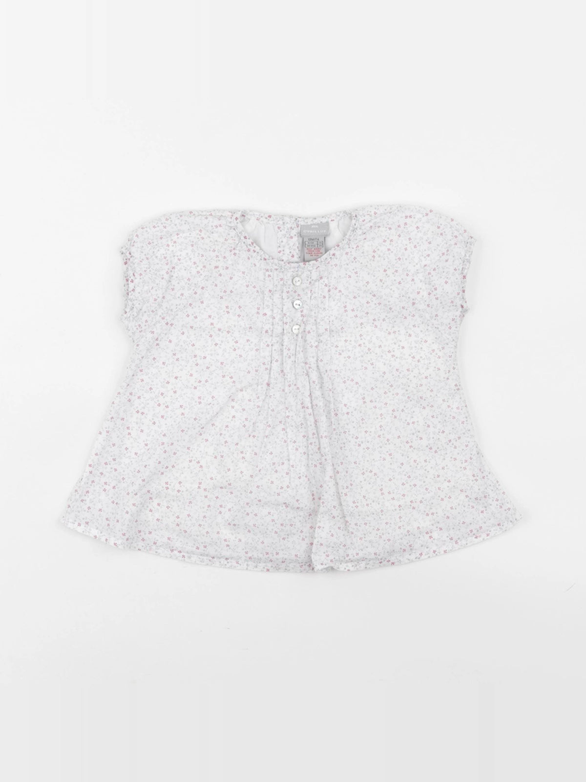 Cyrillus - blouse blanc - 12 mois