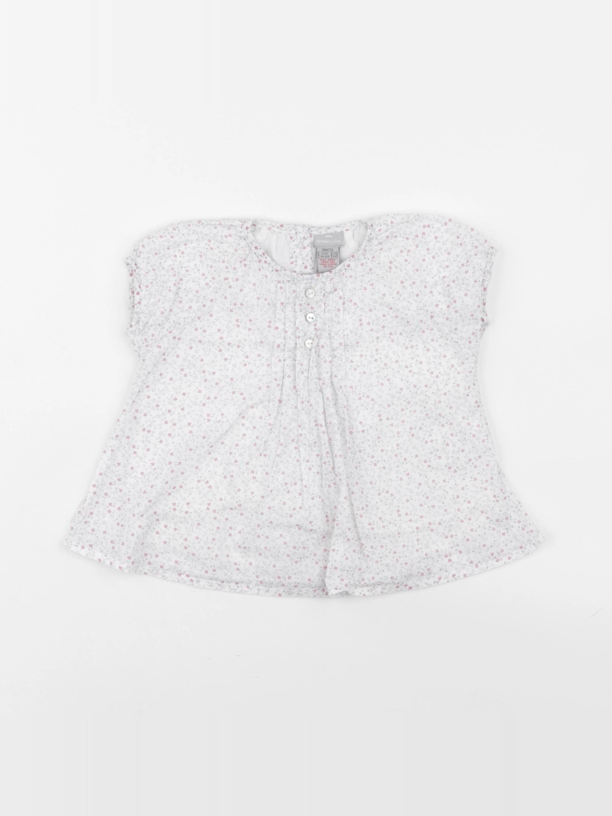 Cyrillus - blouse blanc - 12 mois
