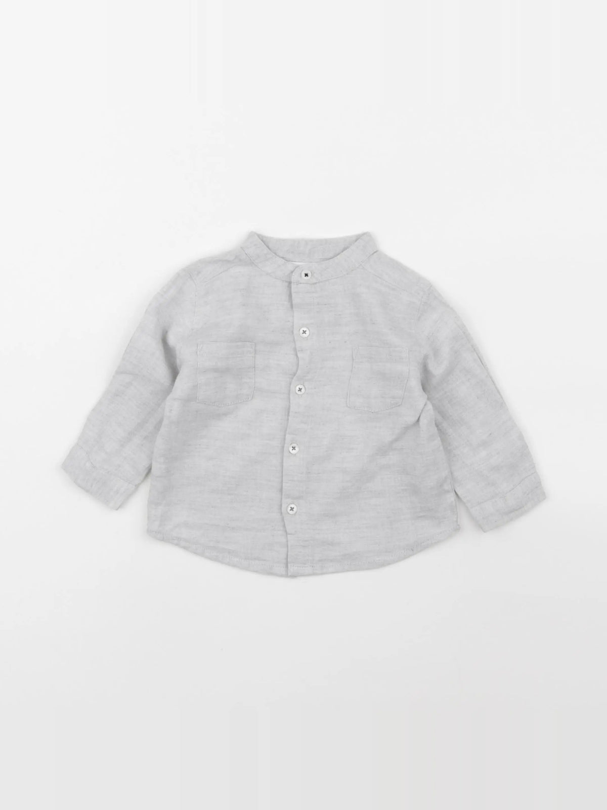 Boutchou - chemise gris - 6 mois